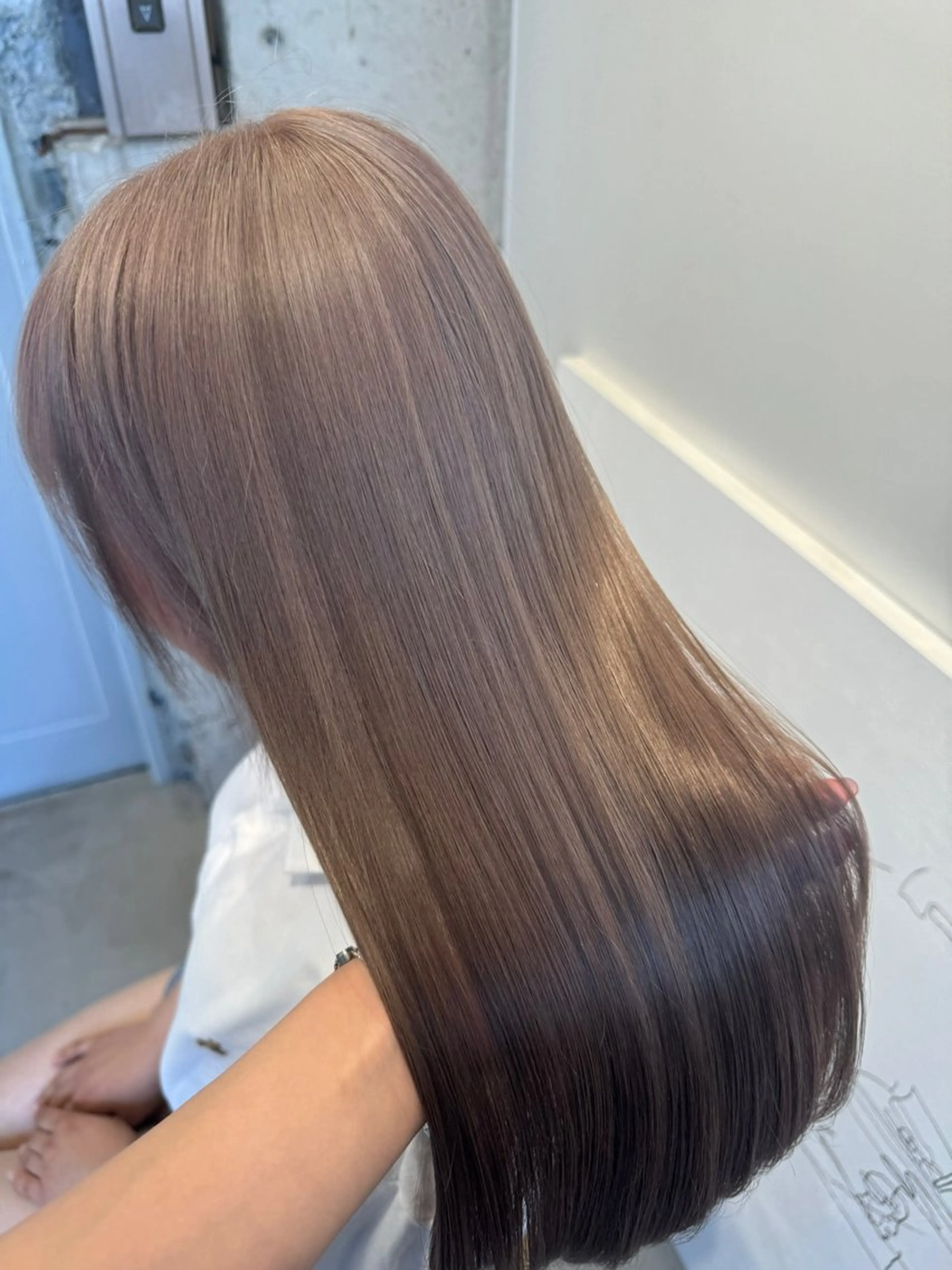 ロング ケアカラー 髪質改善 似合わせカット 【NEWI 天王寺店 】 Fukaのヘアスタイル