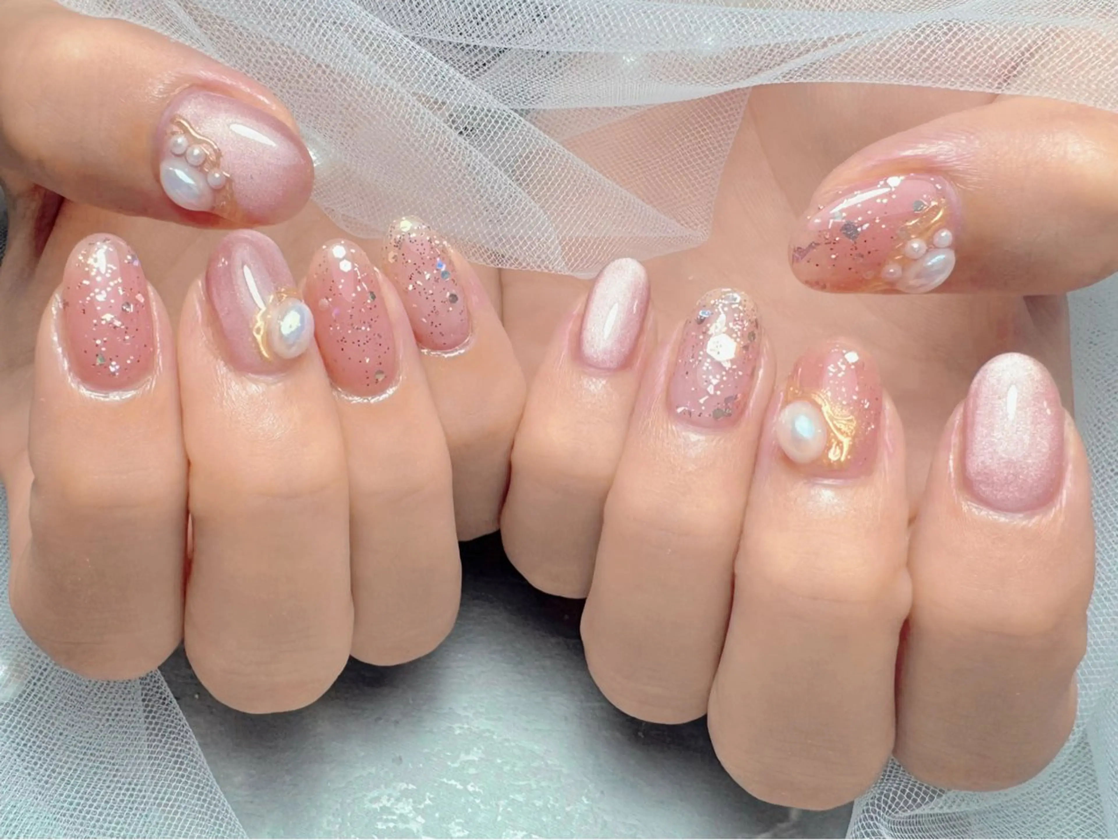 ネイル ハンドネイル マジックミラー所属・マジック ミラーのネイルデザイン