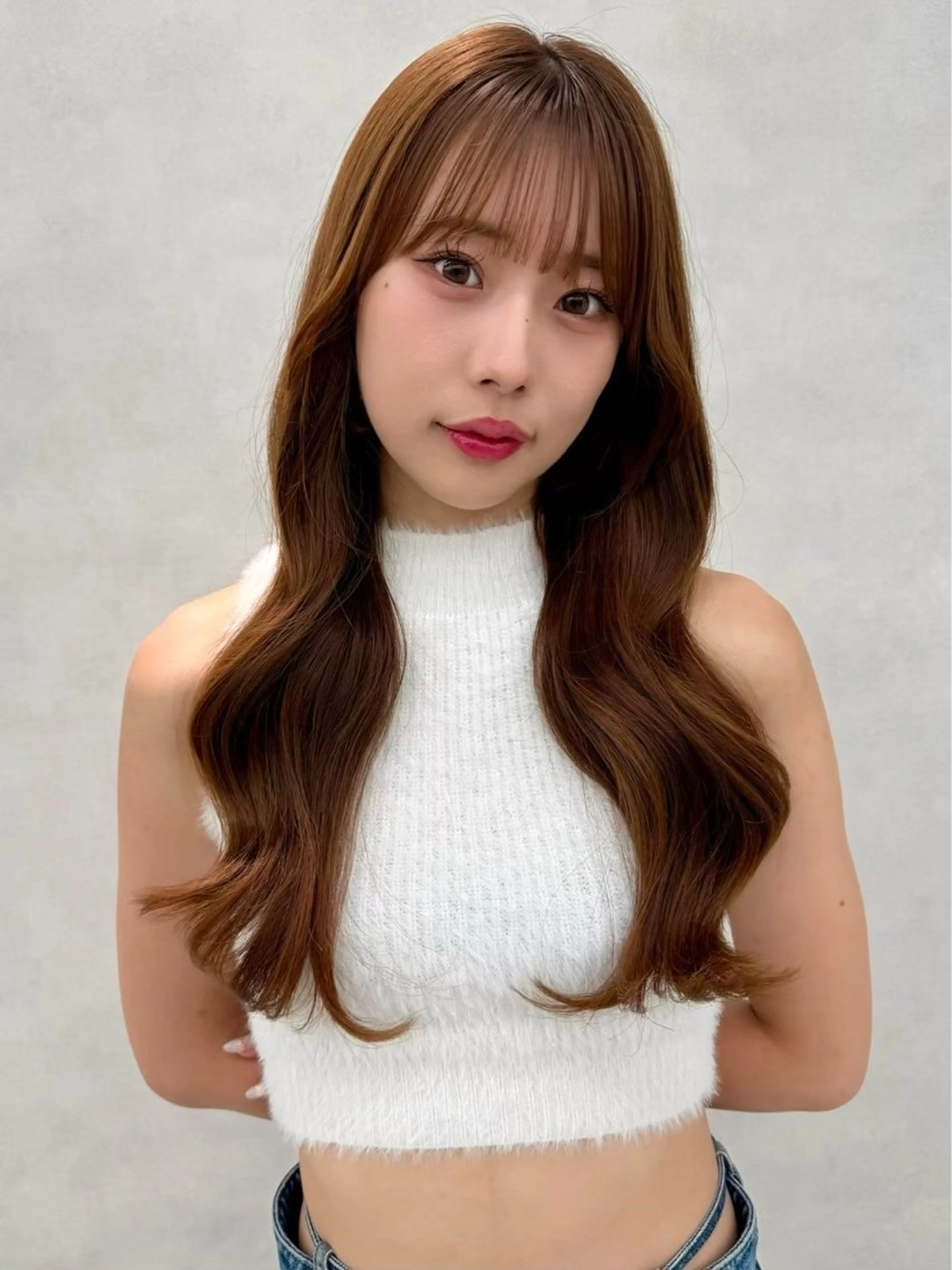 セミロング カラー カット ヘアカラー 🇰🇷韓国ヘア★ 副店長.쿠리타⭐︎のヘアスタイル