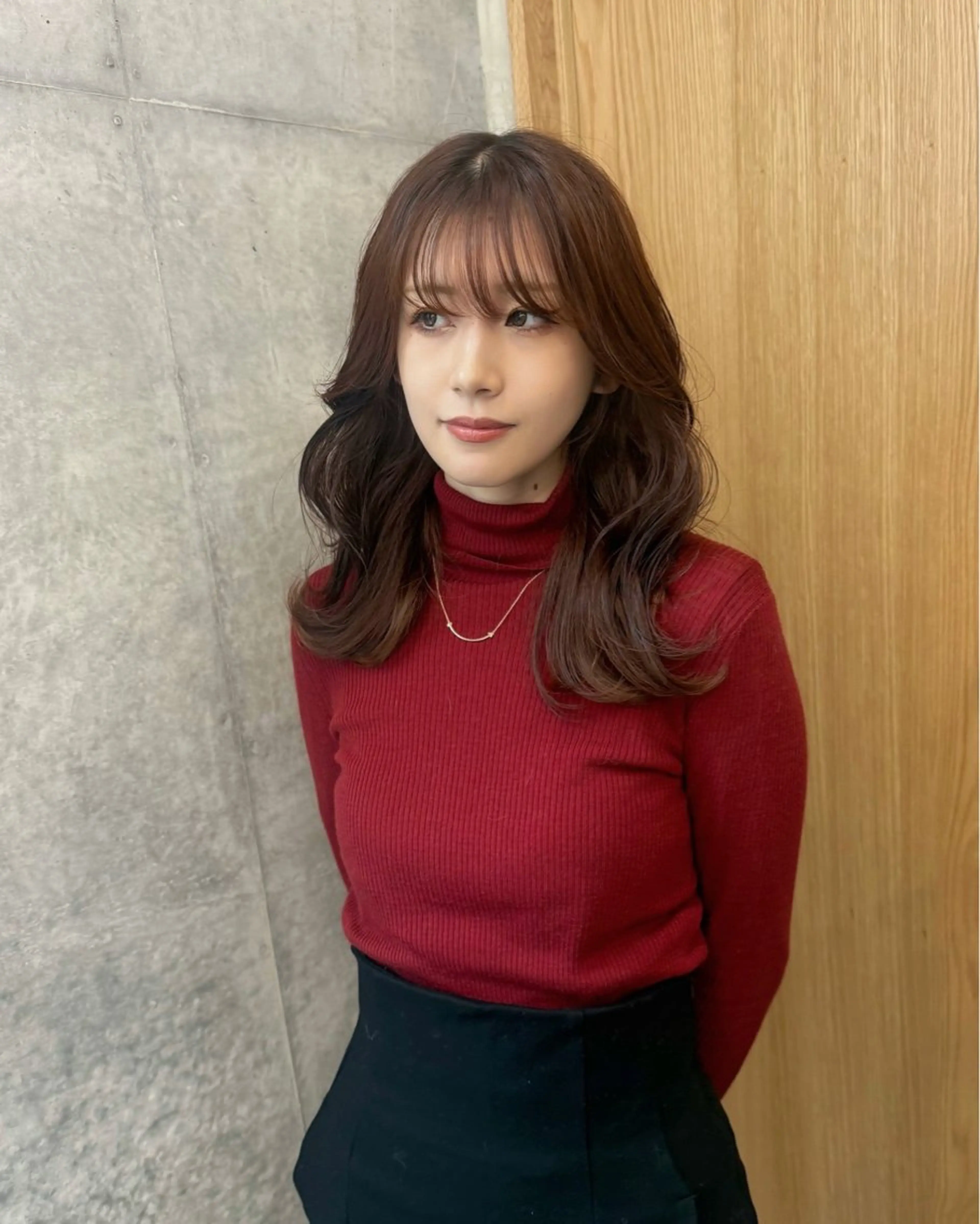 ロング カラー ロングレイヤー アッシュ ベージュカラー ケアカラー 透明感カラー カット ヘアカラー トリートメント レイヤー/梅田/ HIKARU🍀のヘアスタイル