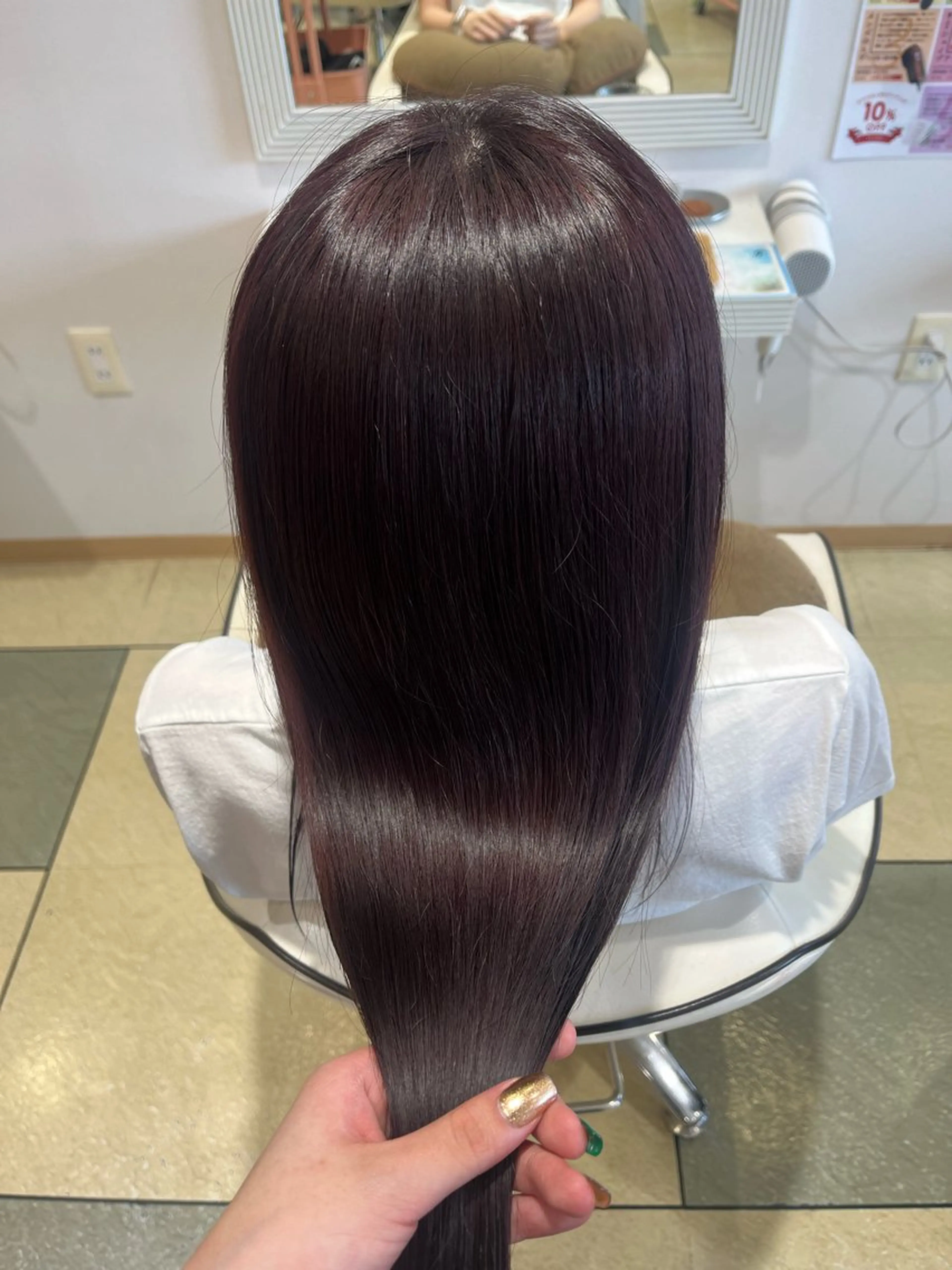 ロング カラー カット ヘアカラー トリートメント ベージュカラー⌇ くびれヘア.𐙚心音のヘアスタイル