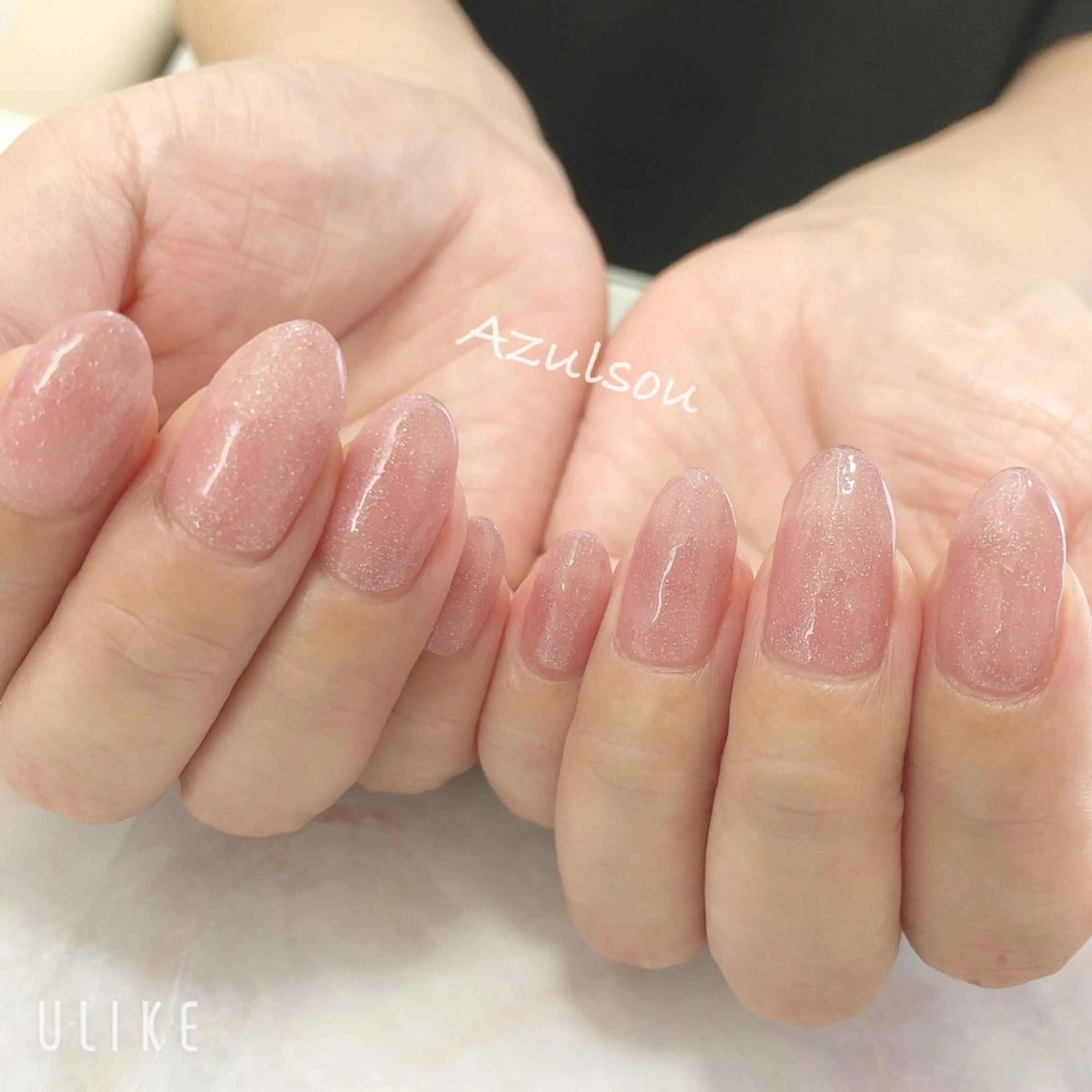 ネイル ジェルネイル 韓国ネイル ラメ(グリッター) ミラーネイル 持ち込み Azulsou 廣川愛のネイルデザイン