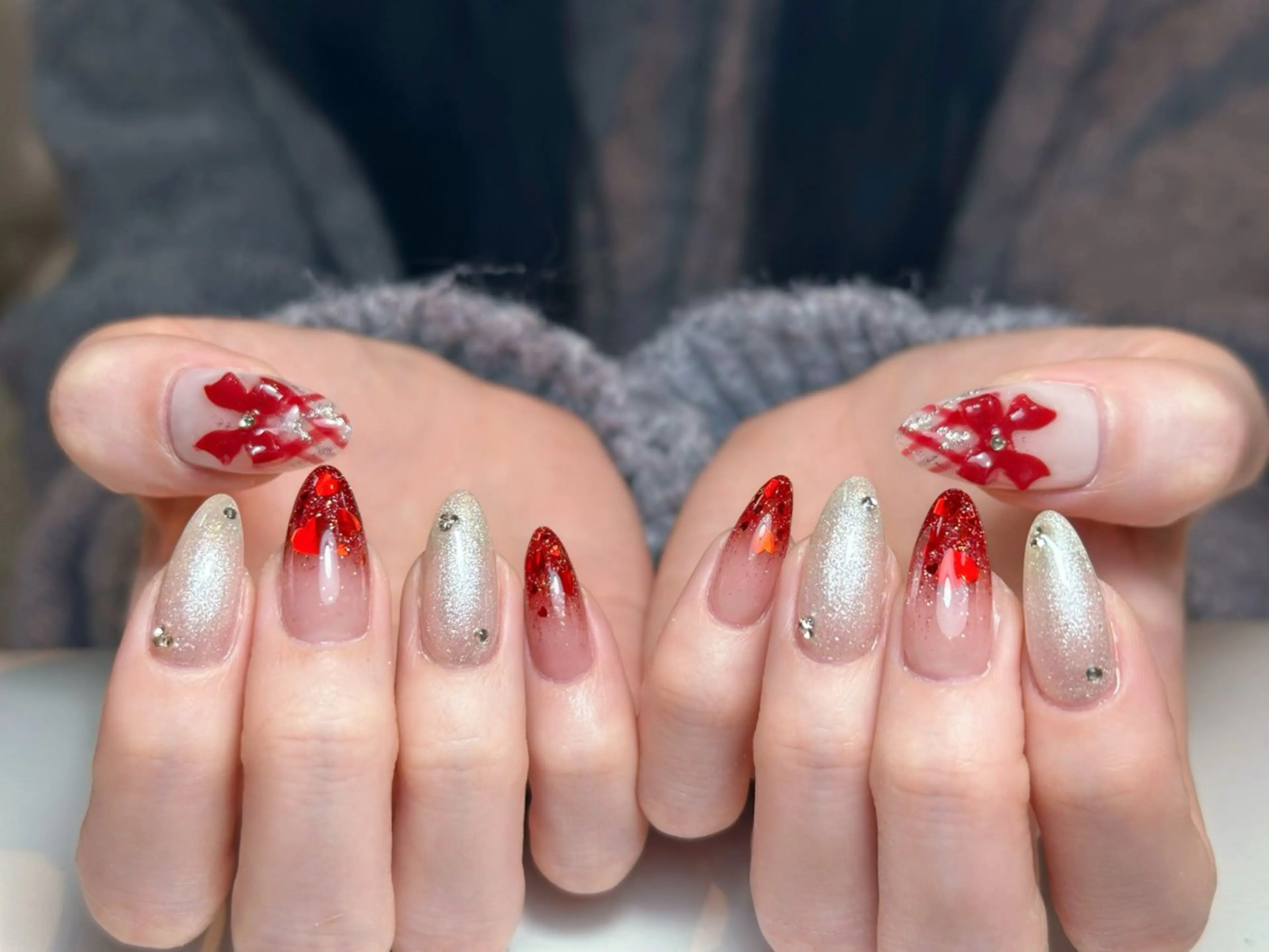 ネイル アートネイル 成人式 ジェルネイル ニュアンスネイル 夏ネイル ハンドネイル Nienail_ Luxeのネイルデザイン