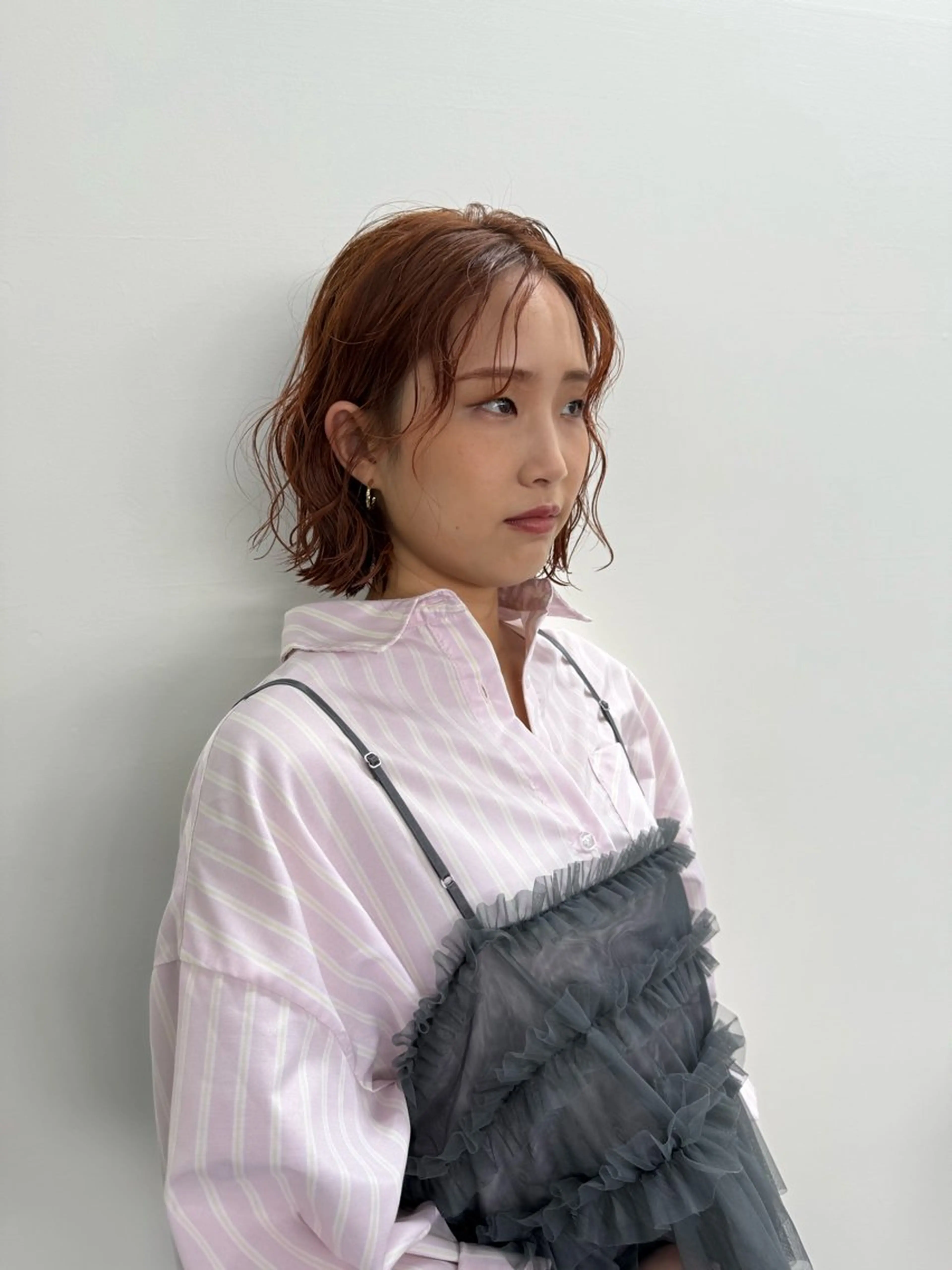 ミディアム カラー カット ヘアカラー トリートメント RinoShores nagisaのヘアスタイル