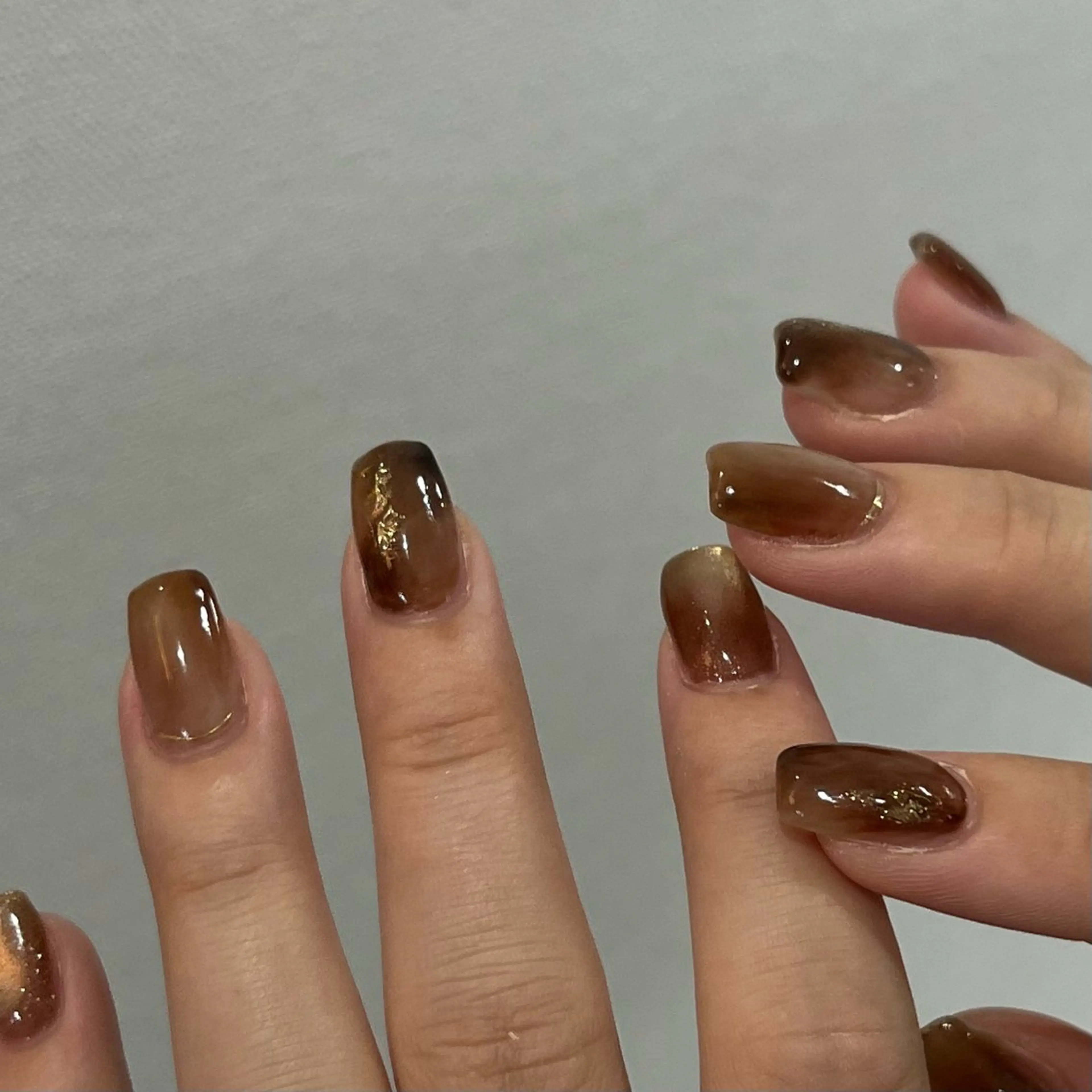 ネイル ハンドネイル Ray. ちゅるん系ニュアンスのネイルデザイン