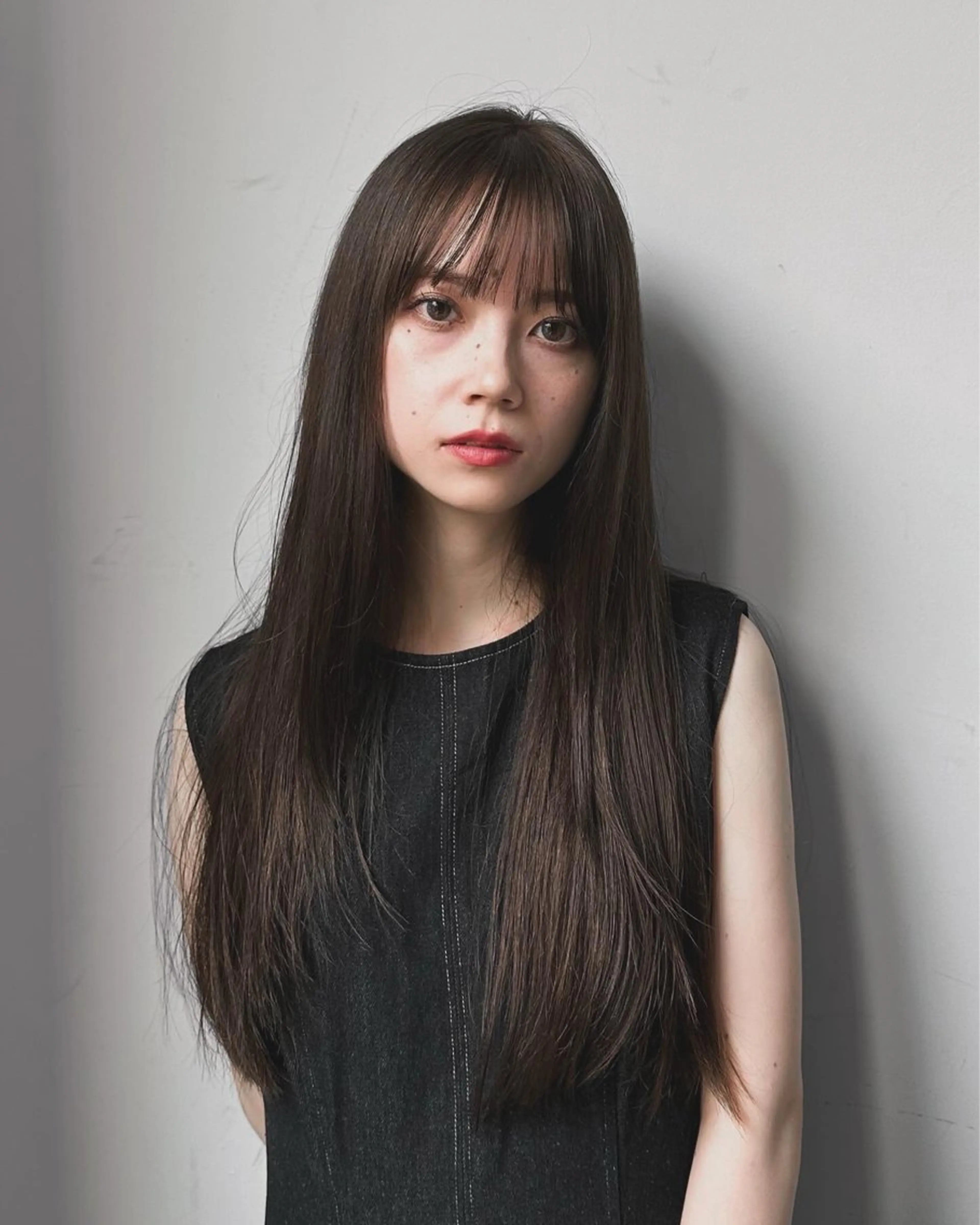 ロング カット ヘアカラー トリートメント レイヤー/顔周り カット/松岡 祥利のヘアスタイル