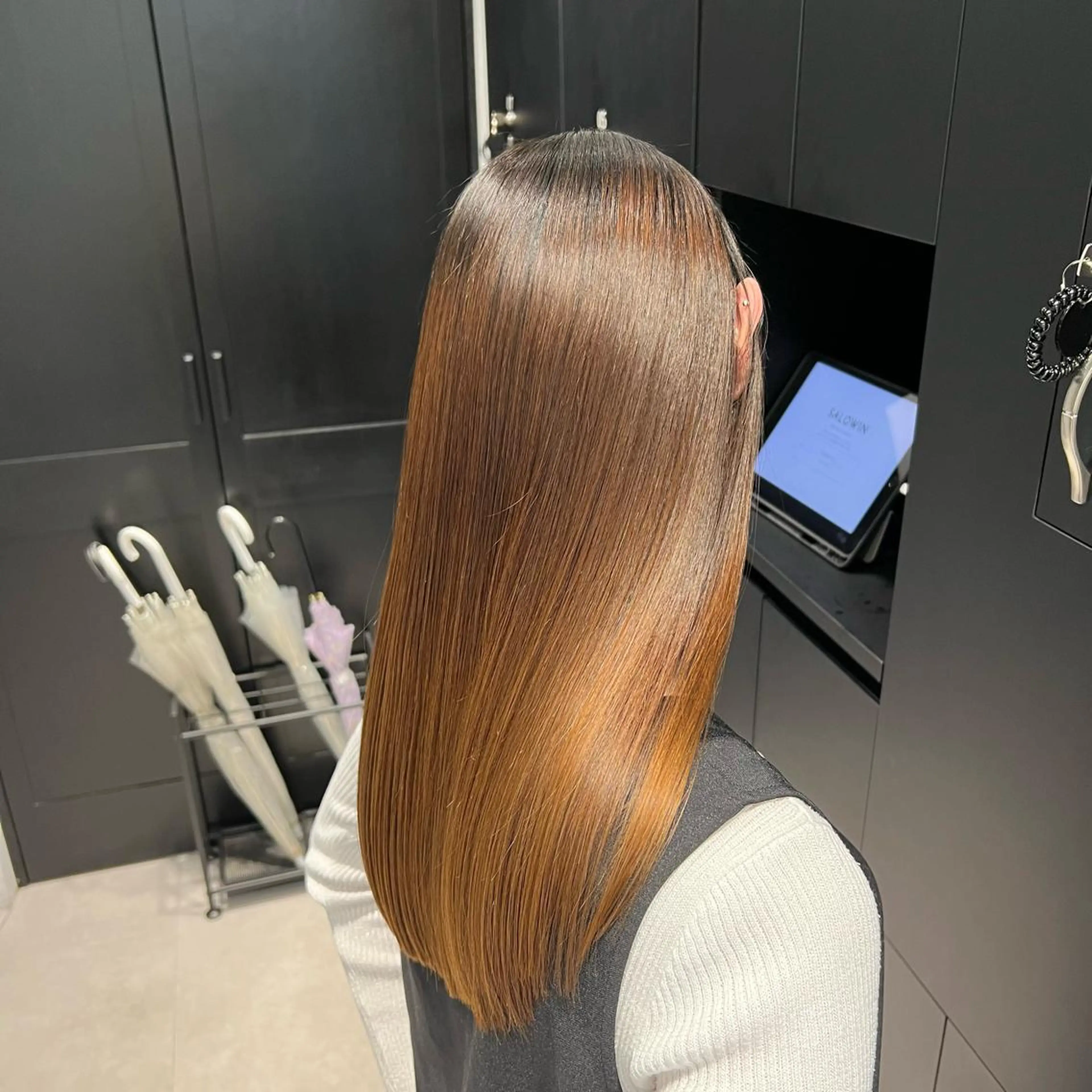 ロング 縮毛矯正　野口 恵のヘアスタイル