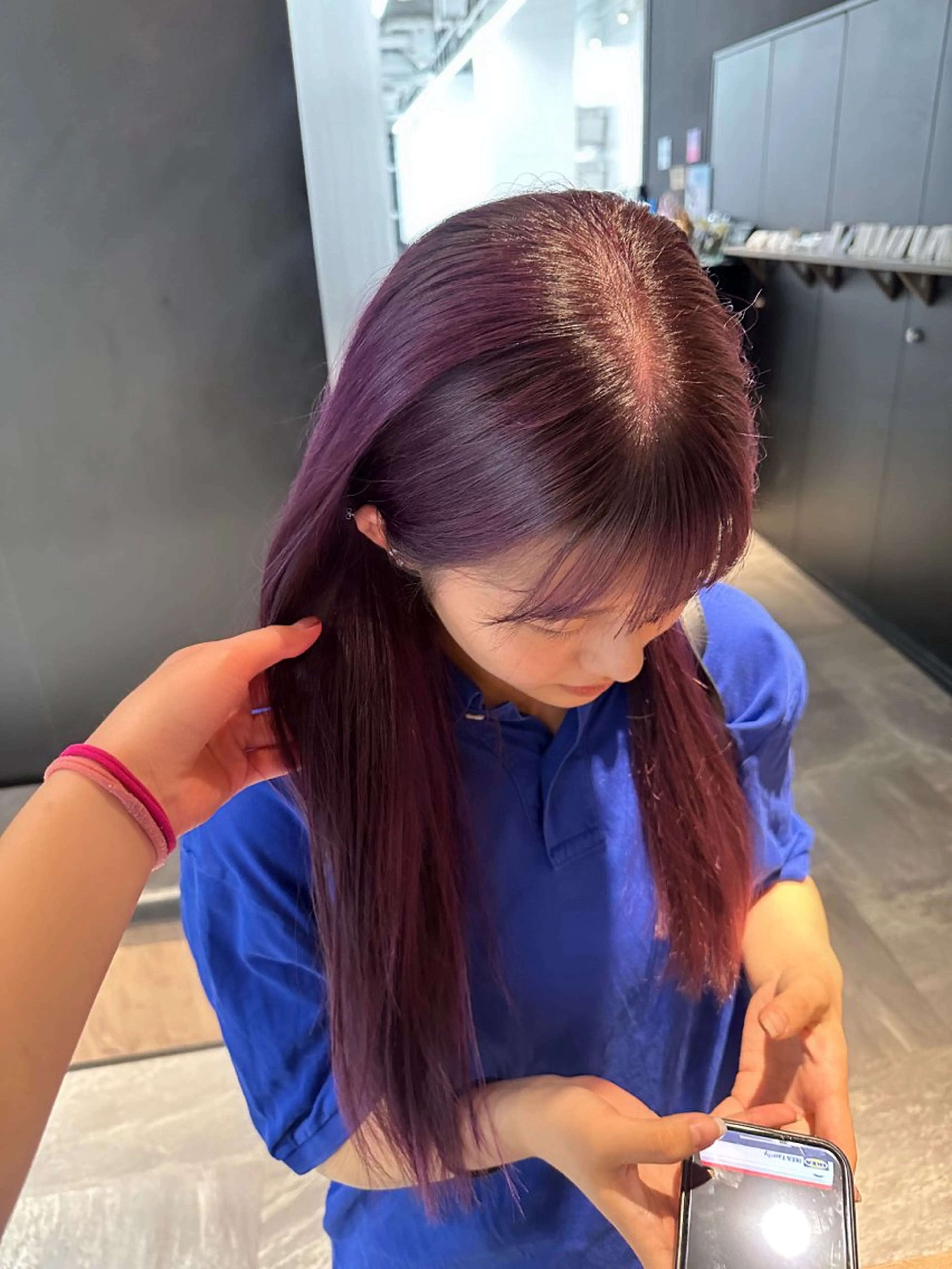 ロング カラー 顔まわりカット/艶髪 カラー✨けいとのヘアスタイル