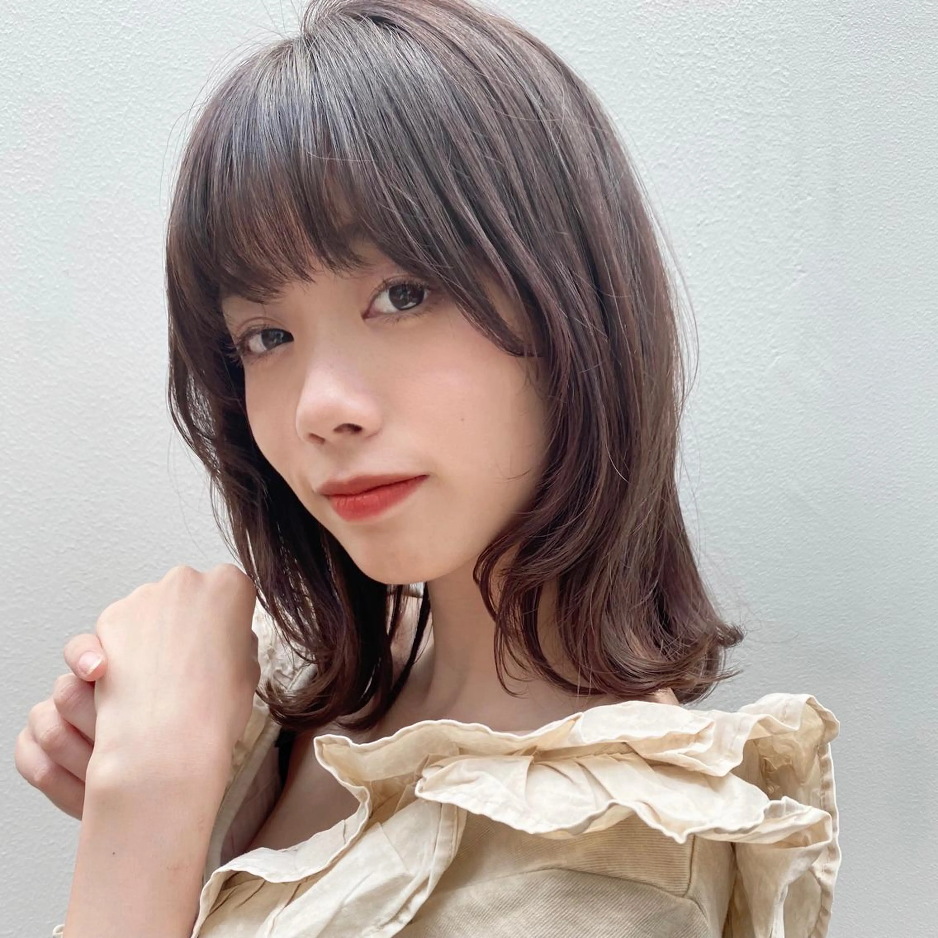 ミディアム カラー 🪭risa 暖色/レイヤー🪭のヘアスタイル