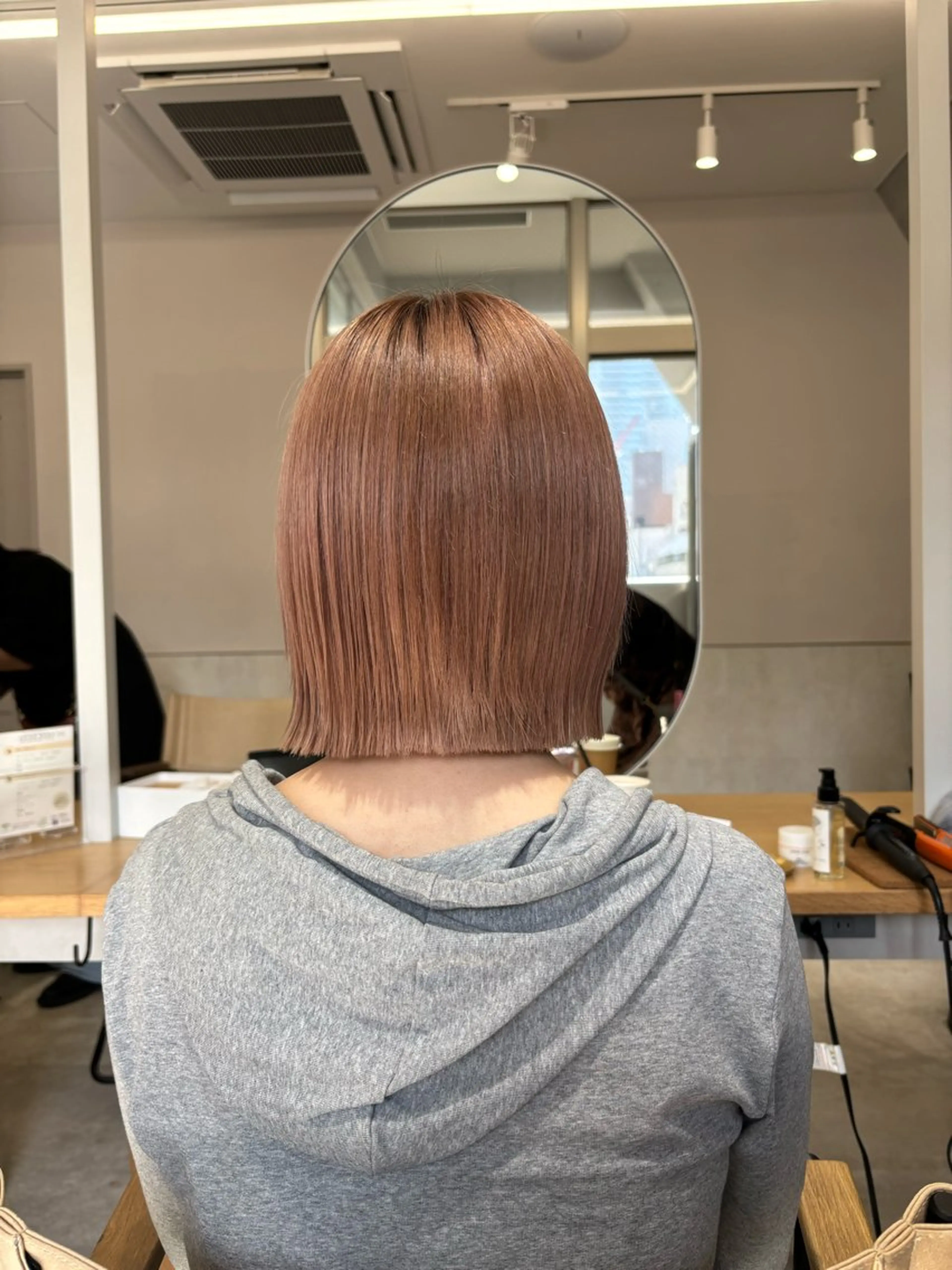 ショート ボブ特化型美容師/赤 み消しカラー/ももかのヘアスタイル