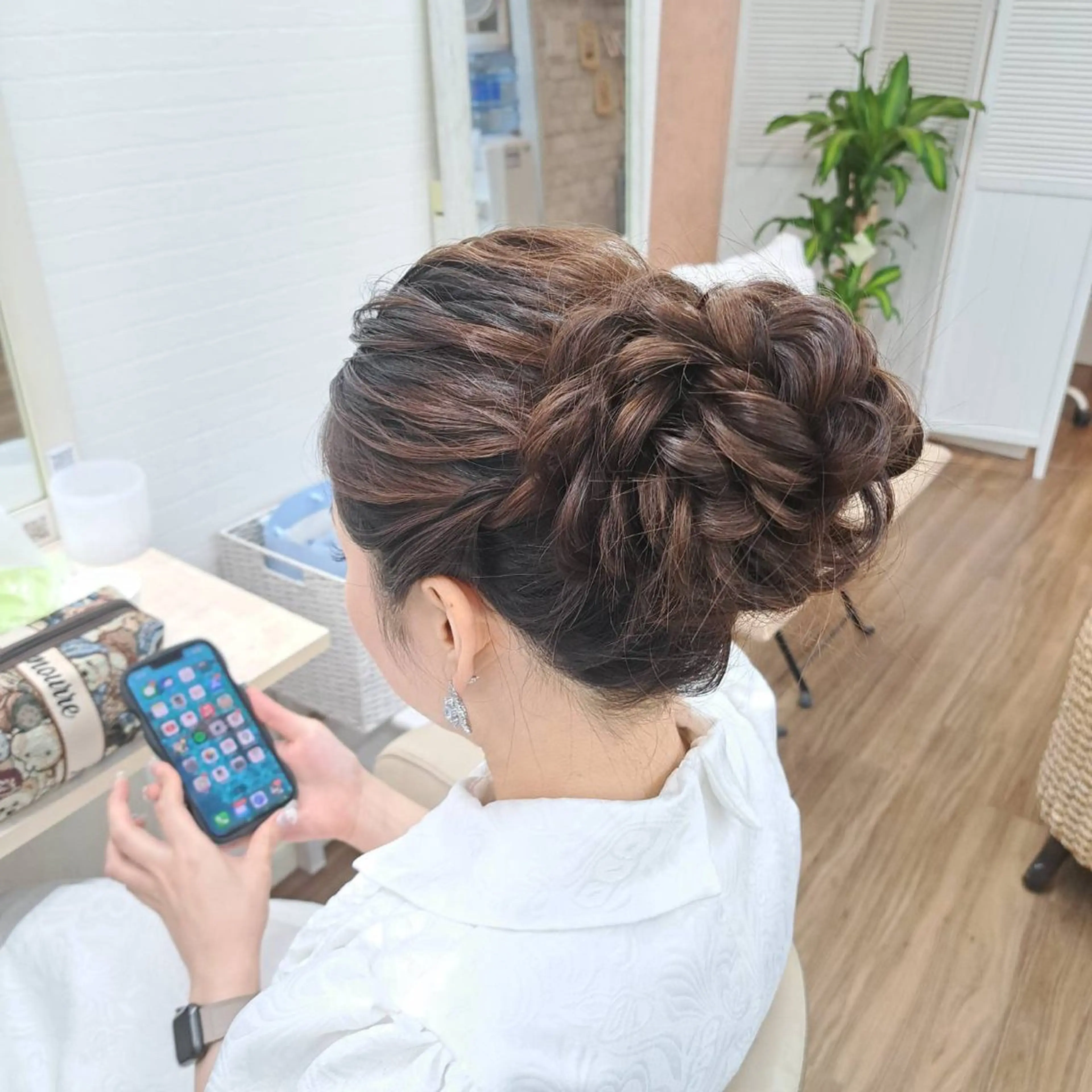 ロング ヘアアレンジ ヘアセット GLOSS 心斎橋 山上のヘアスタイル