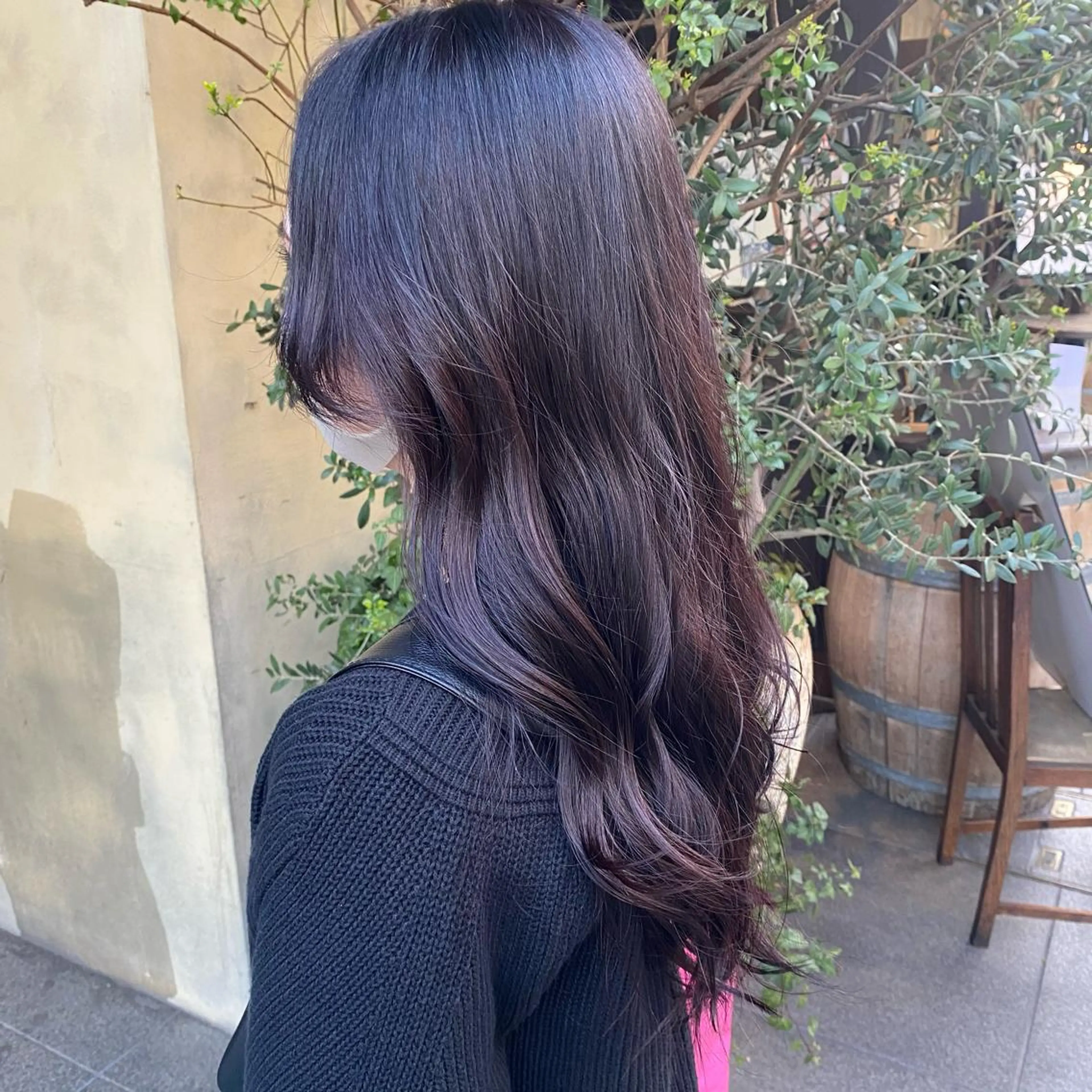 ロング カラー カット ヘアカラー トリートメント 酸スト/フェザー パーマ/三谷海斗のヘアスタイル