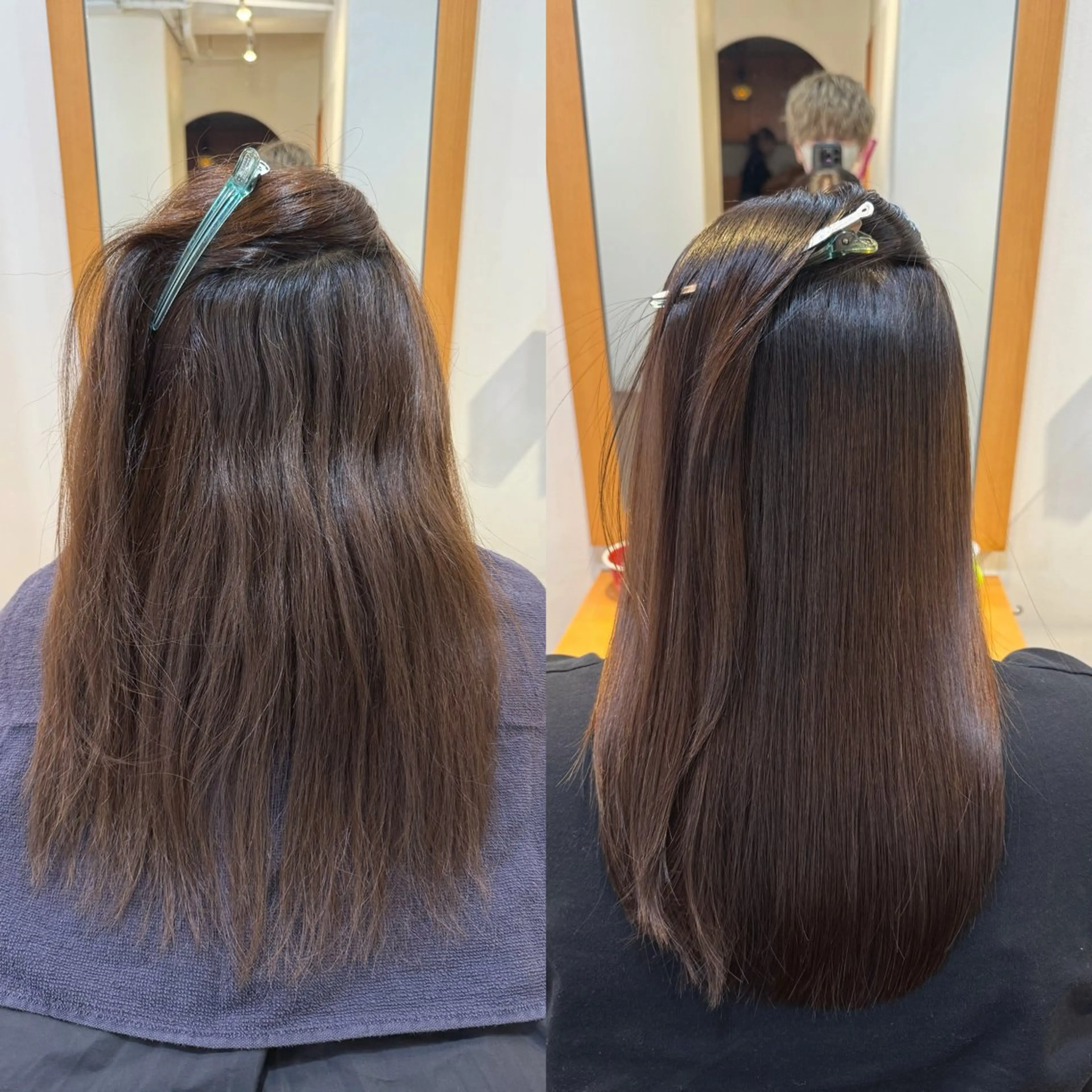 セミロング パーマ カット 縮毛矯正 トリートメント 蒲田TSUJINO/ 縮毛矯正/髪質改善のヘアスタイル