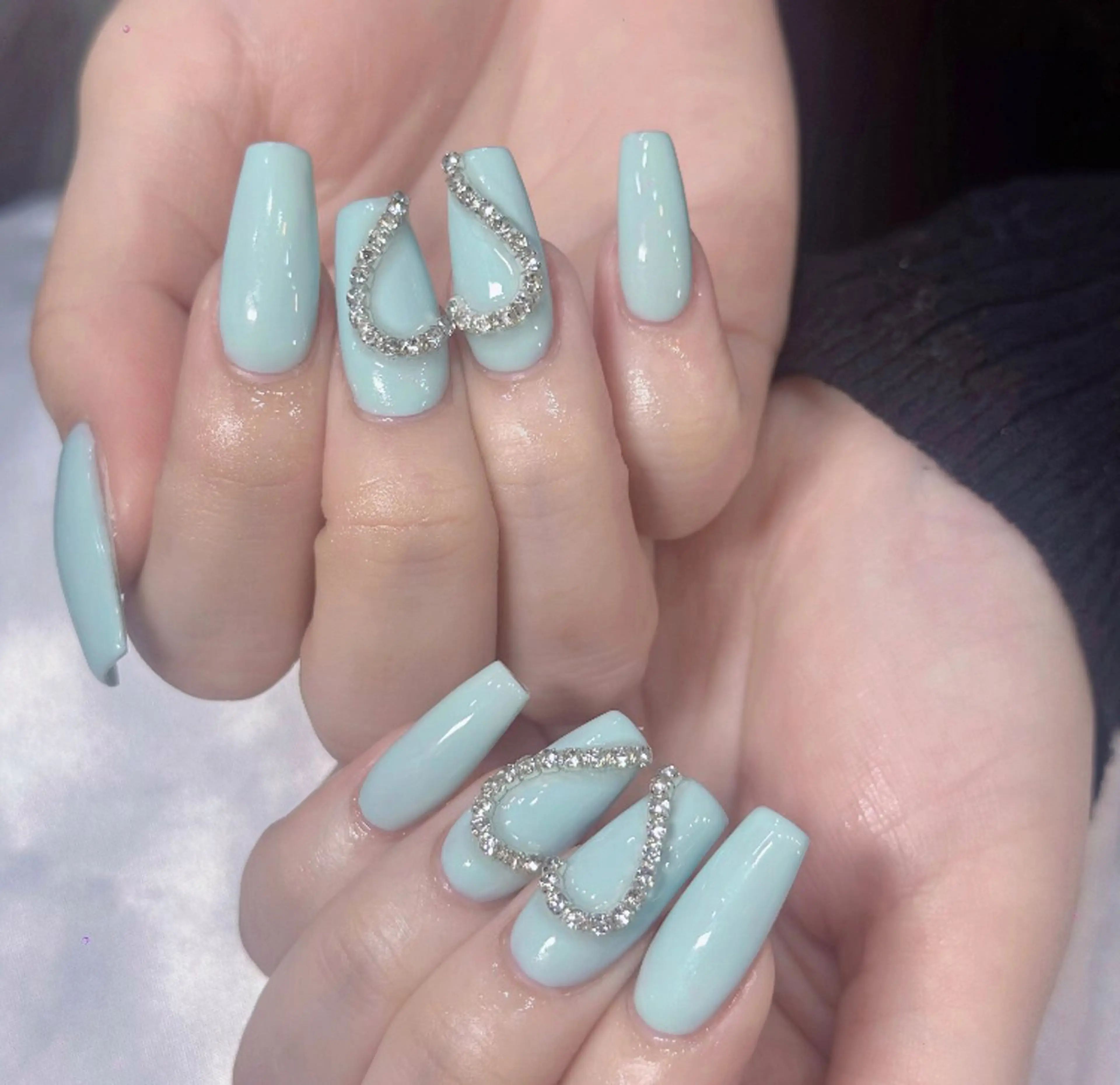 ネイル 長さ出し フレンチネイル 韓国ネイル レース マグネットネイル ハンドネイル 波 なみのネイルデザイン