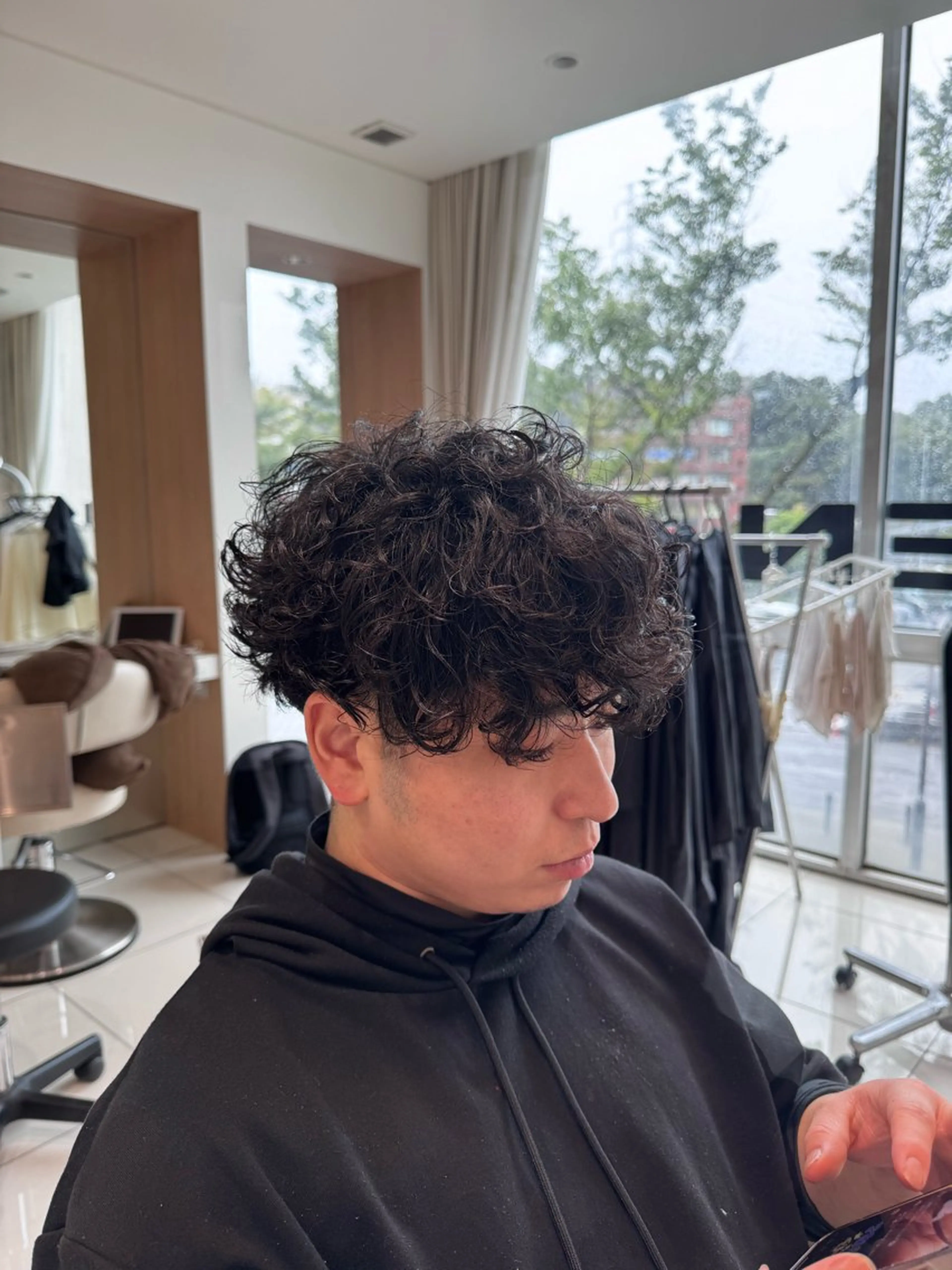 ショート メンズ スペインカール カット パーマ 堀 舜介/メンズカットのヘアスタイル