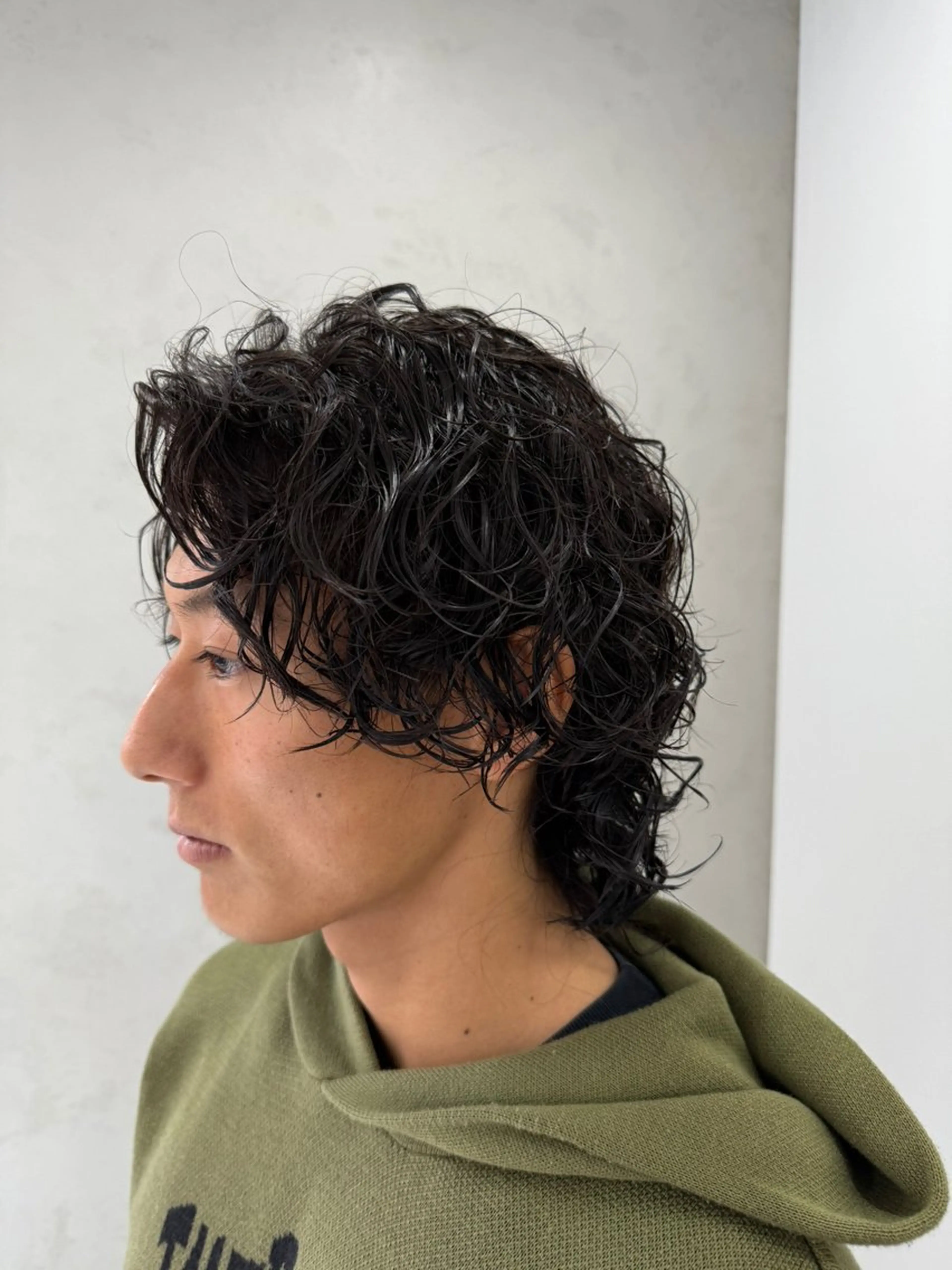 ミディアム 柏/シャドウパーマ/ ナチュラル/颯寿のヘアスタイル