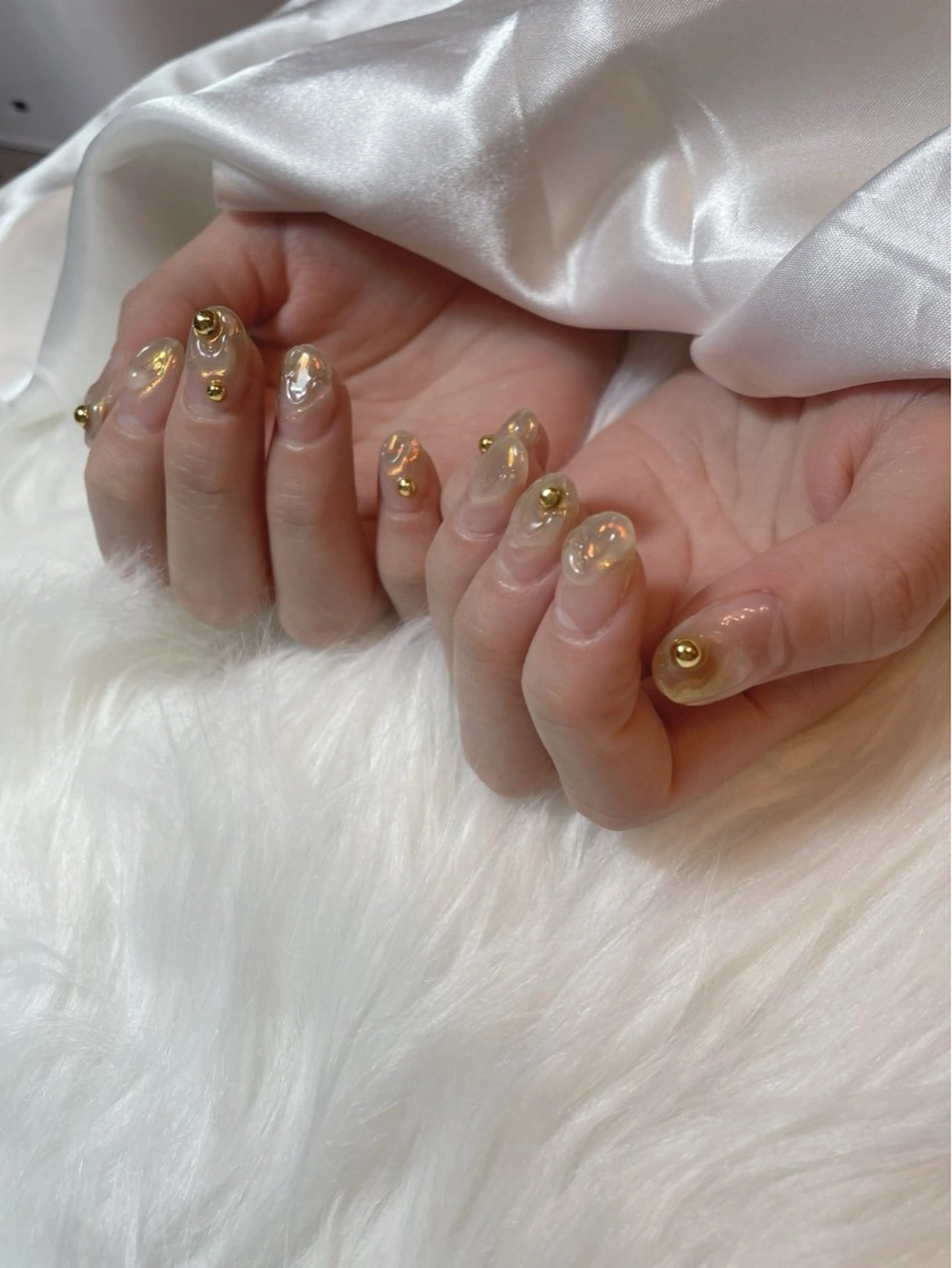 ネイル ブルー 成人式 フレンチネイル キラキラネイル マグネットネイル ハンドネイル timtam --sakiのネイルデザイン