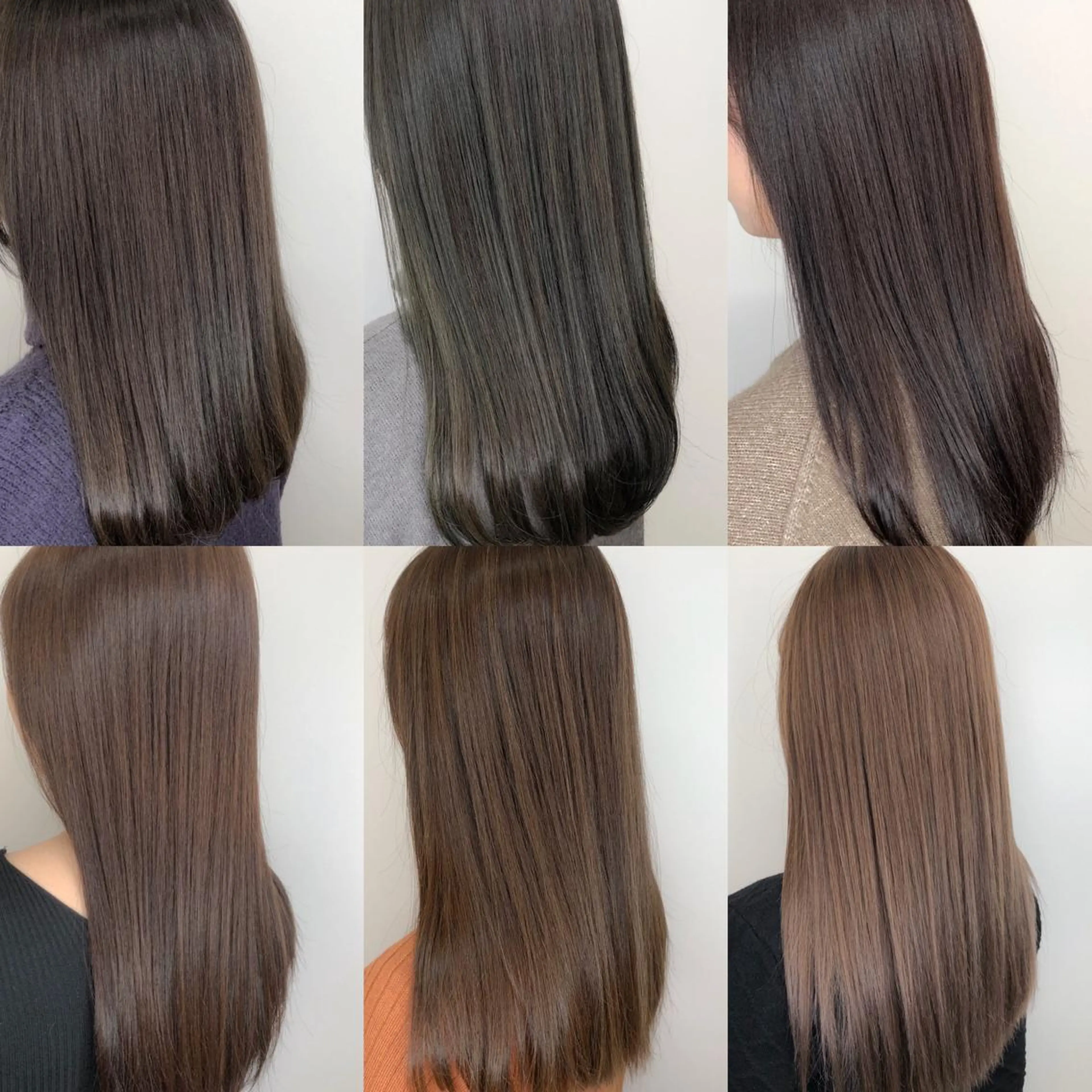 セミロング カラー 髪質改善 トリートメント SALOWIN神戸三宮East店所属・【透明感、艶髪】西村 有司のヘアスタイル