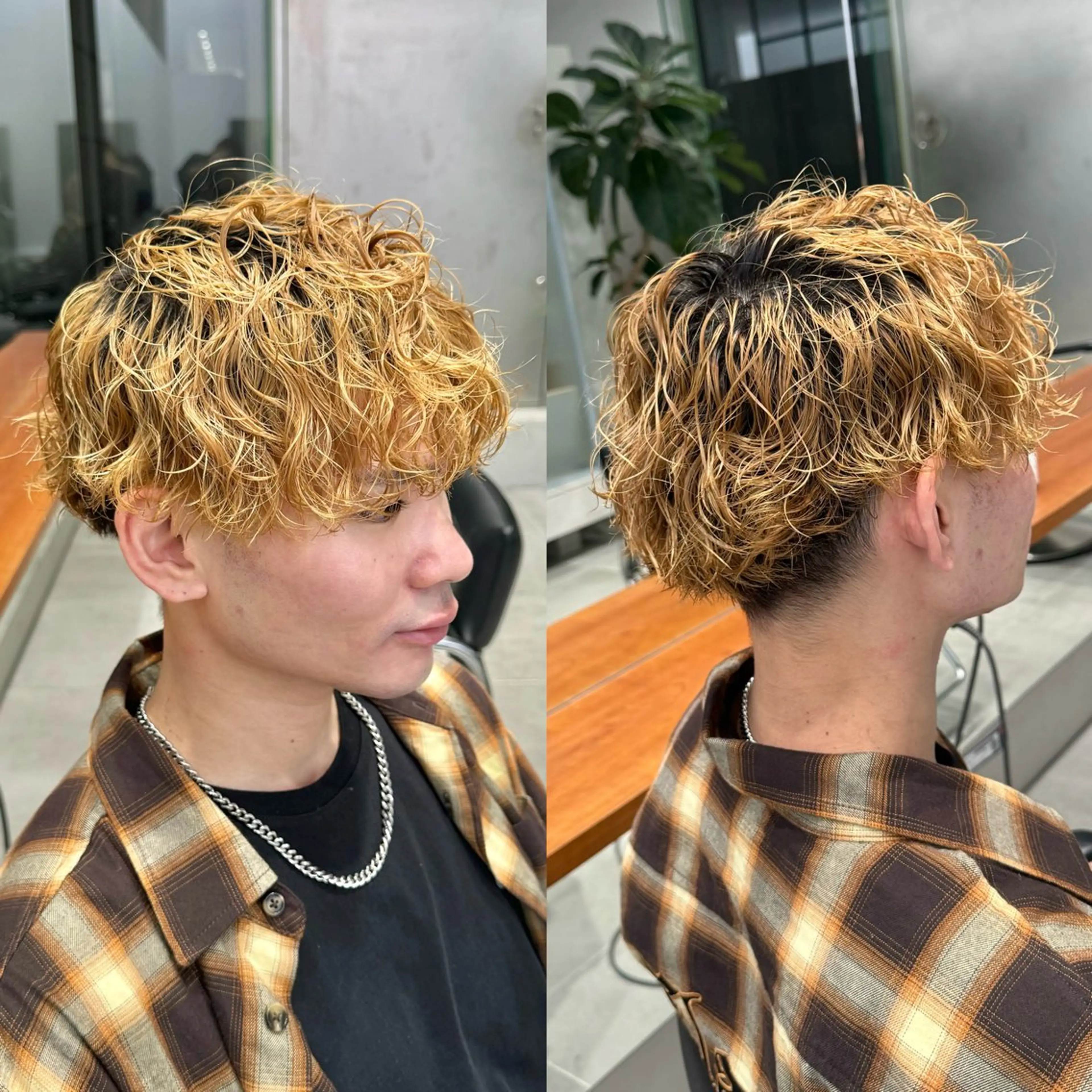 メンズ カット パーマ ひかり／ショート ／似合わせカットのヘアスタイル