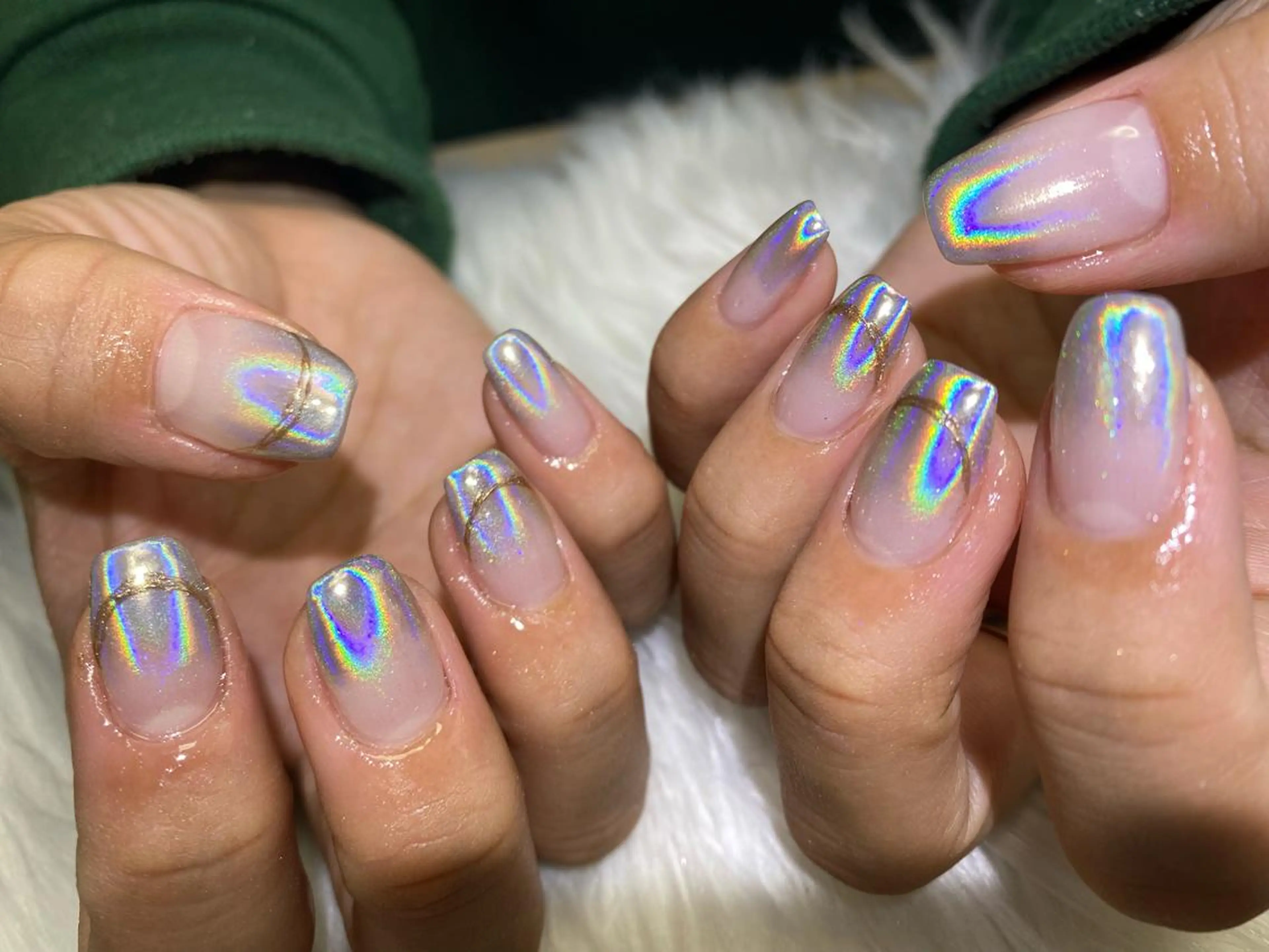 ネイル ゴールド グラデーション Esthetic Will所属・will 有希のネイルデザイン