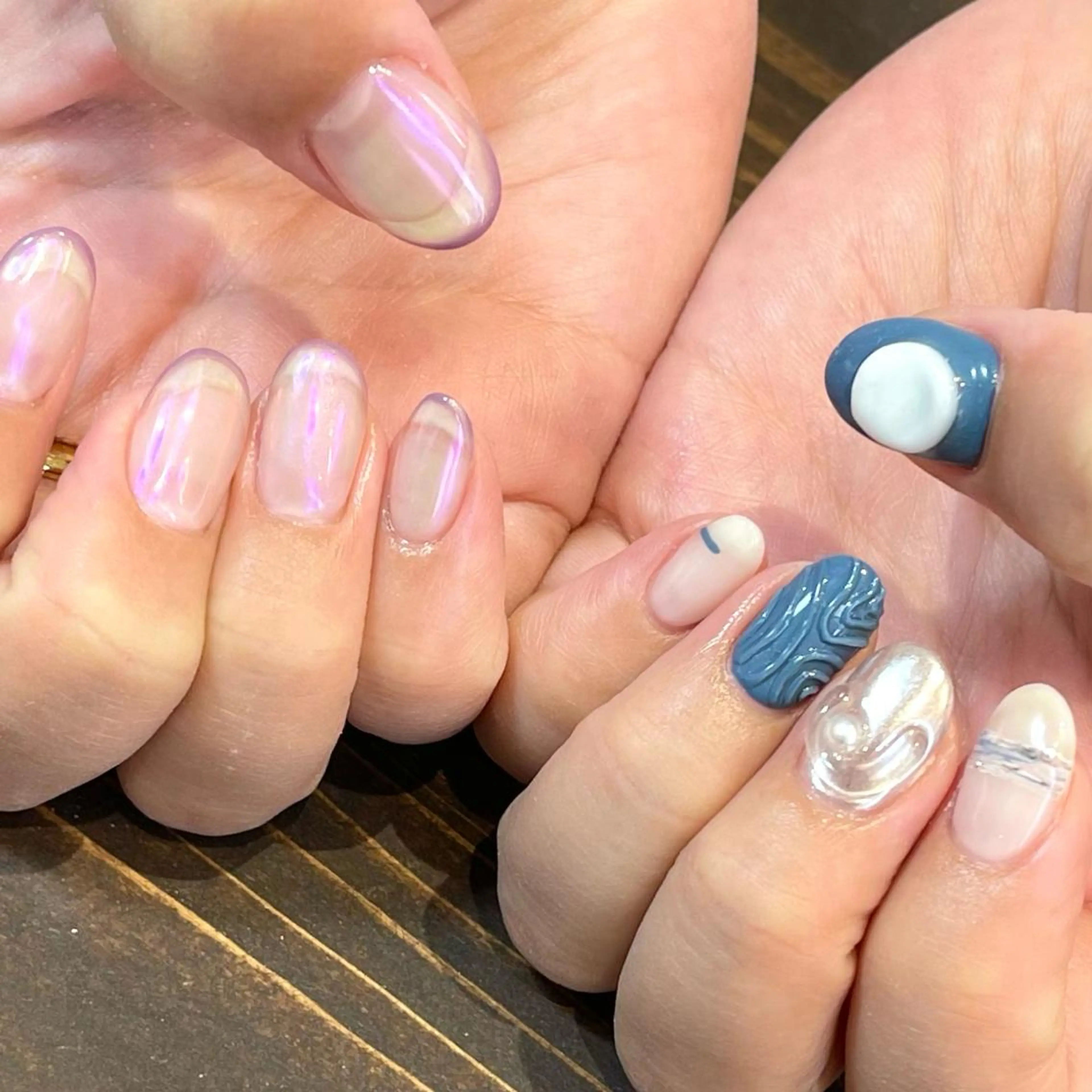 ネイル アートネイル ジェルネイル ニュアンスネイル オフィスネイル シンプルネイル ハンドネイル kinjo yuaのネイルデザイン