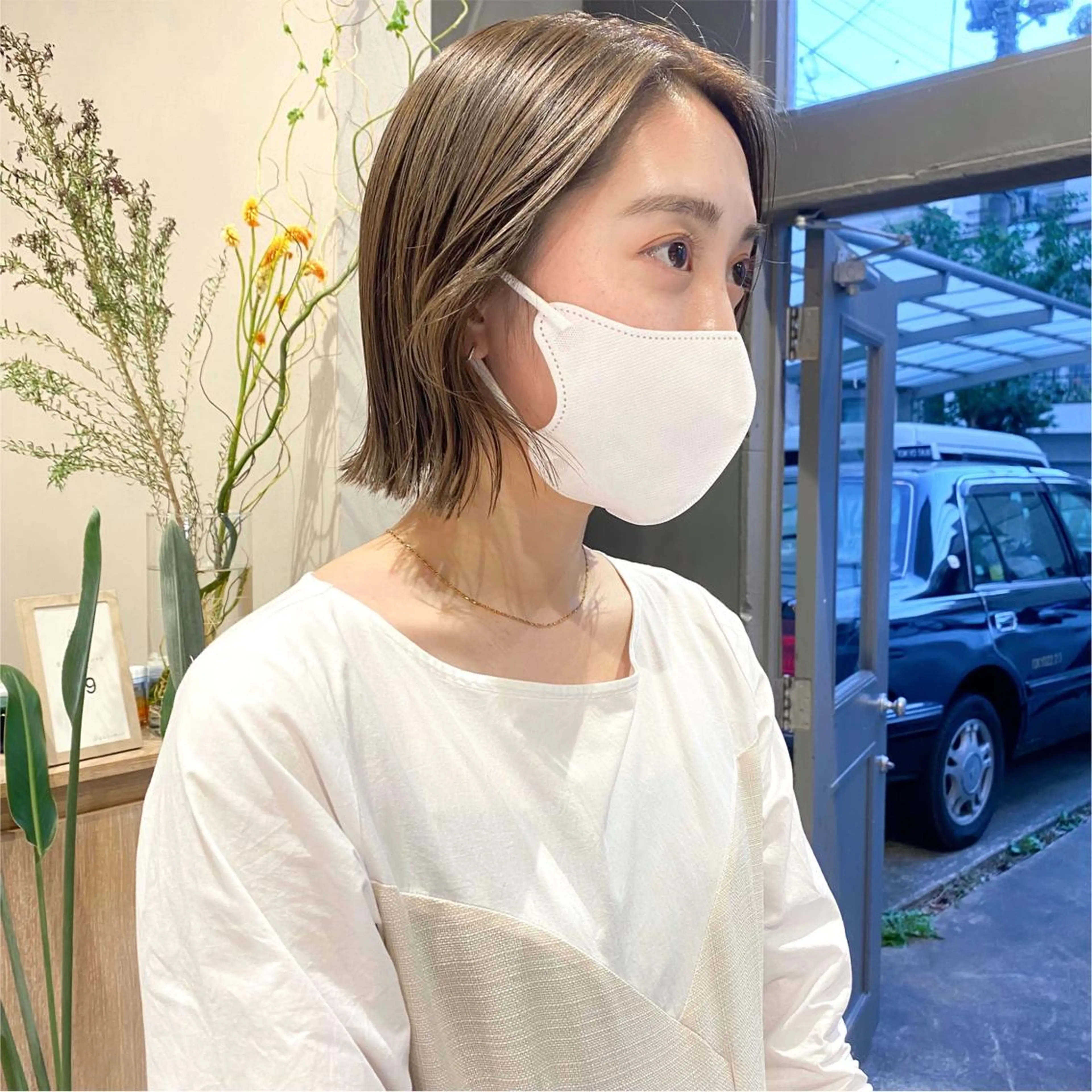 ショート カラー cie所属・ボブ/ミニボブ 透明感カラーkadoのヘアスタイル