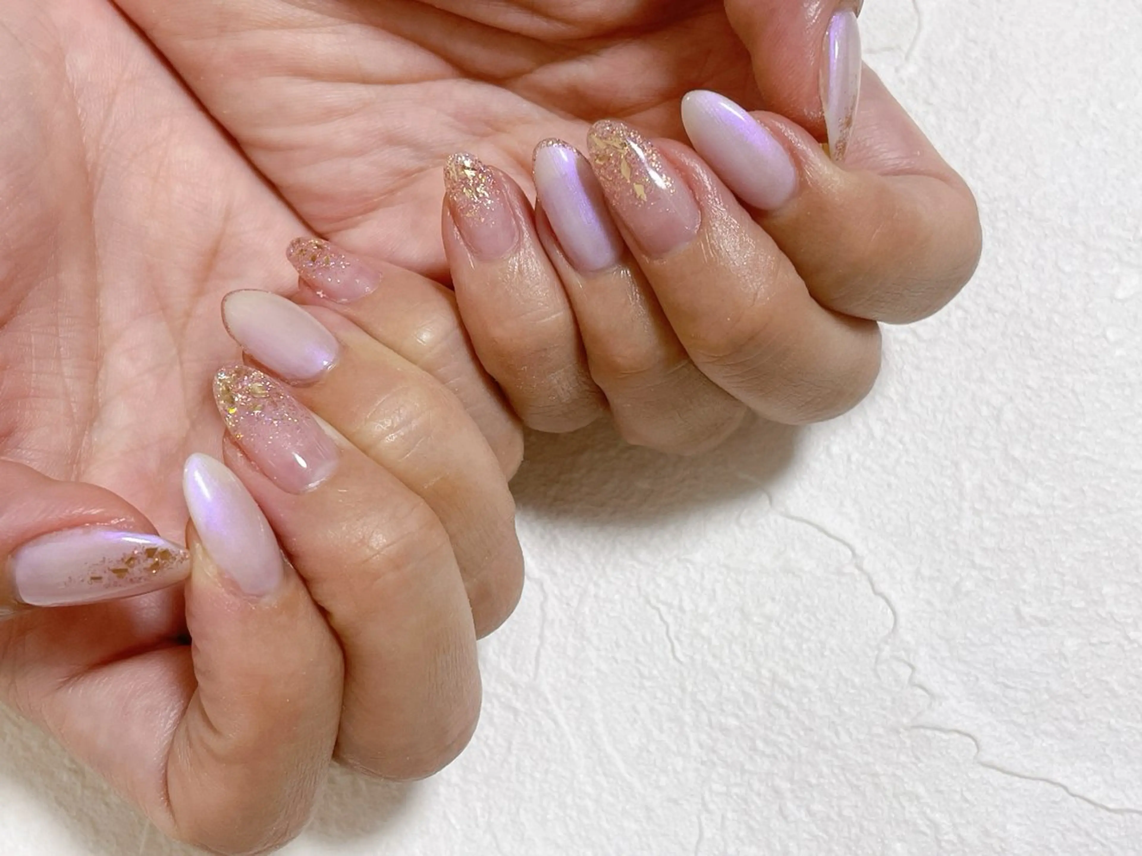 ネイル オーロラネイル フットネイル フレンチネイル ジェルネイル 韓国ネイル ハンドネイル Mogu nail 二子玉川のネイルデザイン