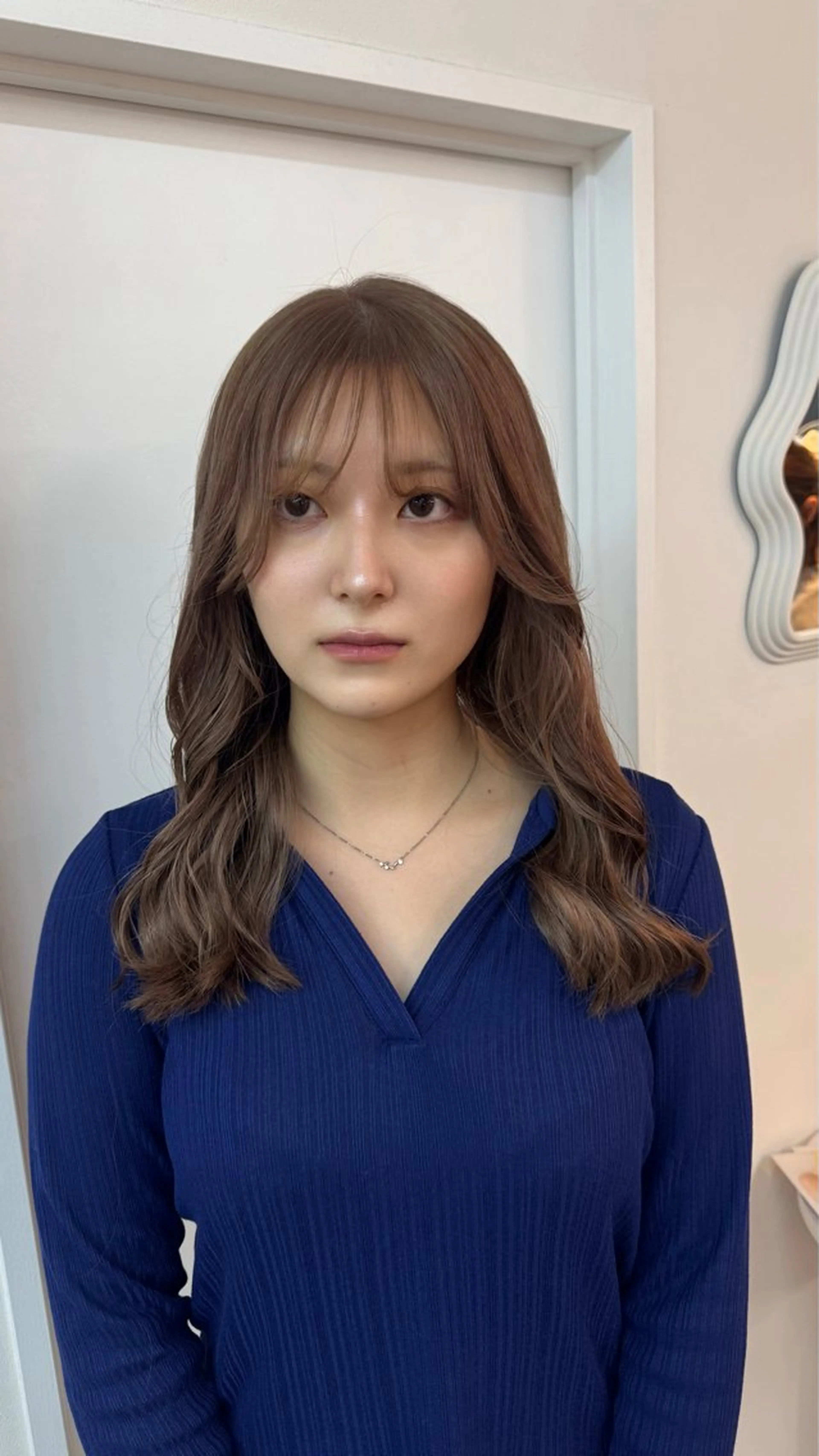 カラー ヘアカラー yuzu /韓国ヘア / 透明感カラー🎀のヘアスタイル