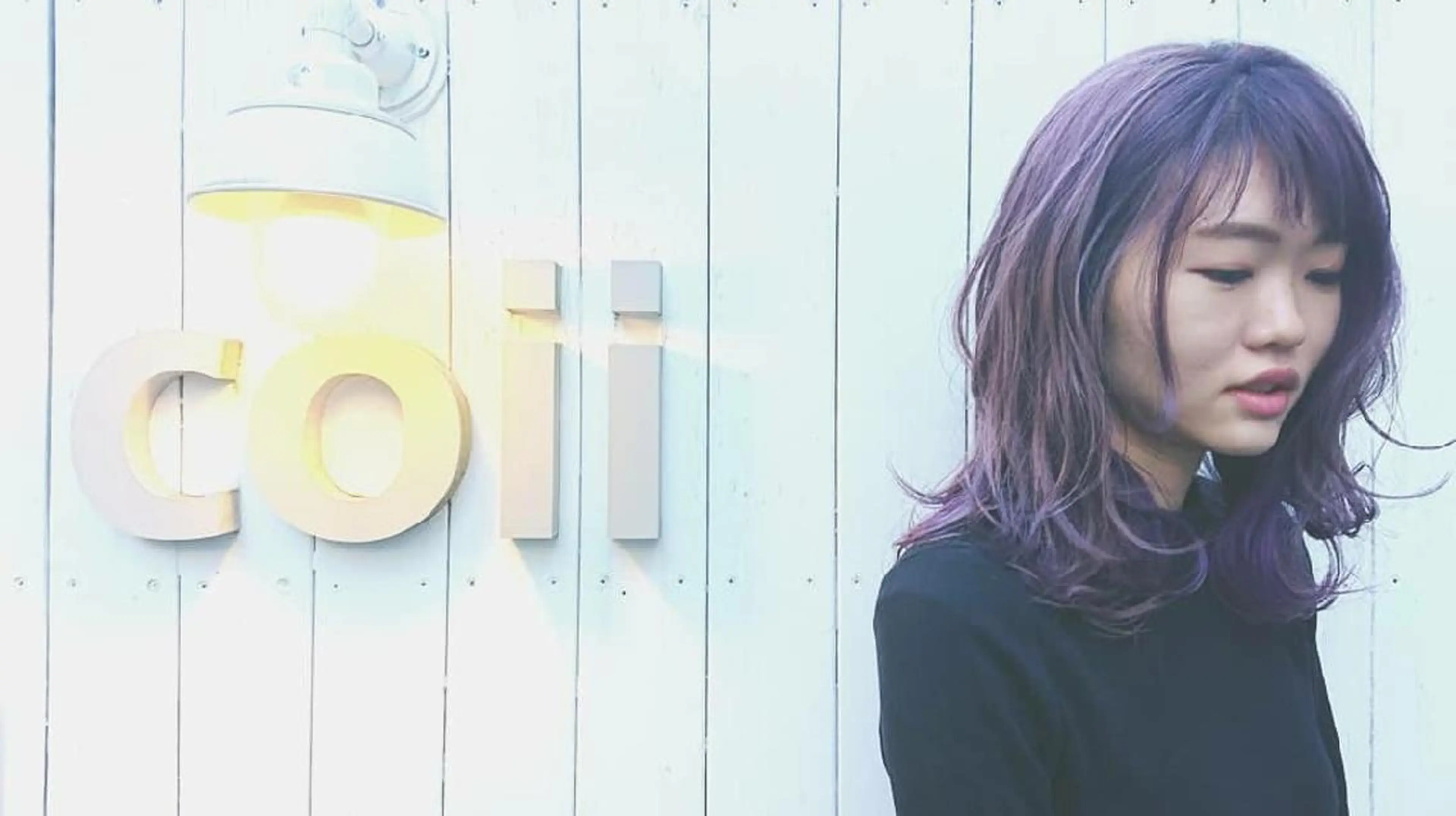 ミディアム カラー ラベンダーカラー coii コイ【原宿/表参道】のヘアスタイル