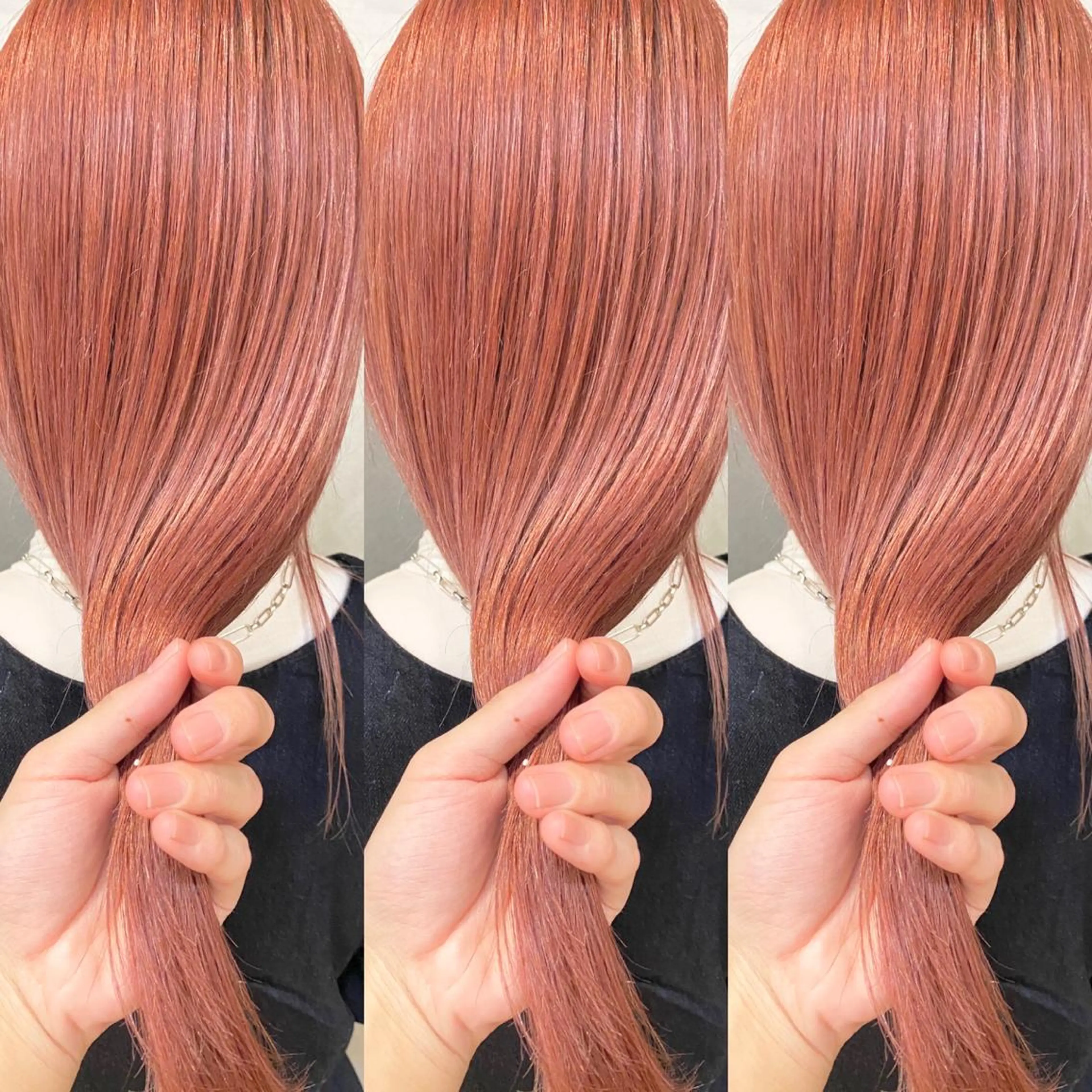 ミディアム カラー ヘアアレンジ ハイトーン/ ボブ 中村麟のヘアスタイル