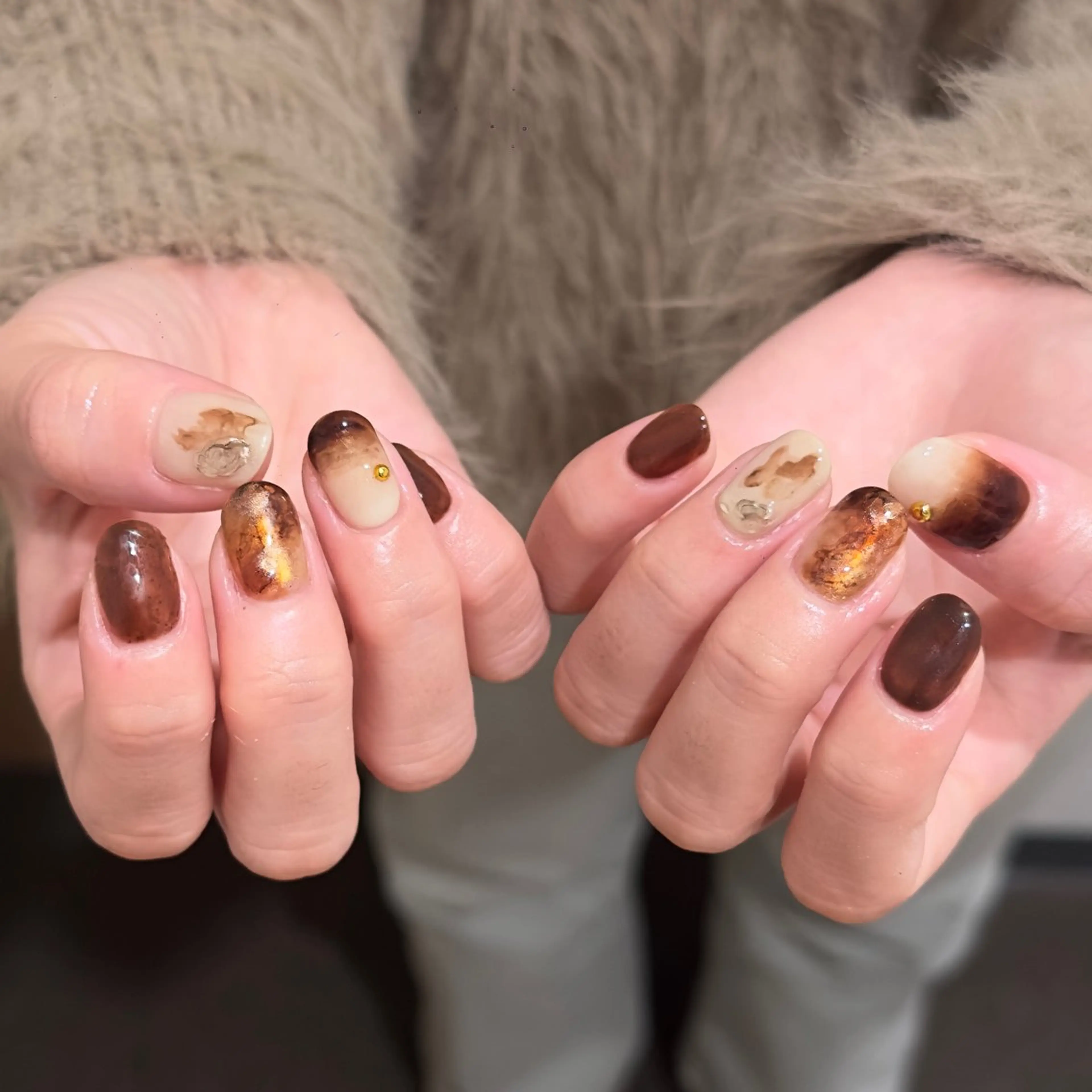 ネイル ハンドネイル 🎀 Hiyubi._.nail 🫧所属・🎀フェイ フェイ🫧💗のネイルデザイン