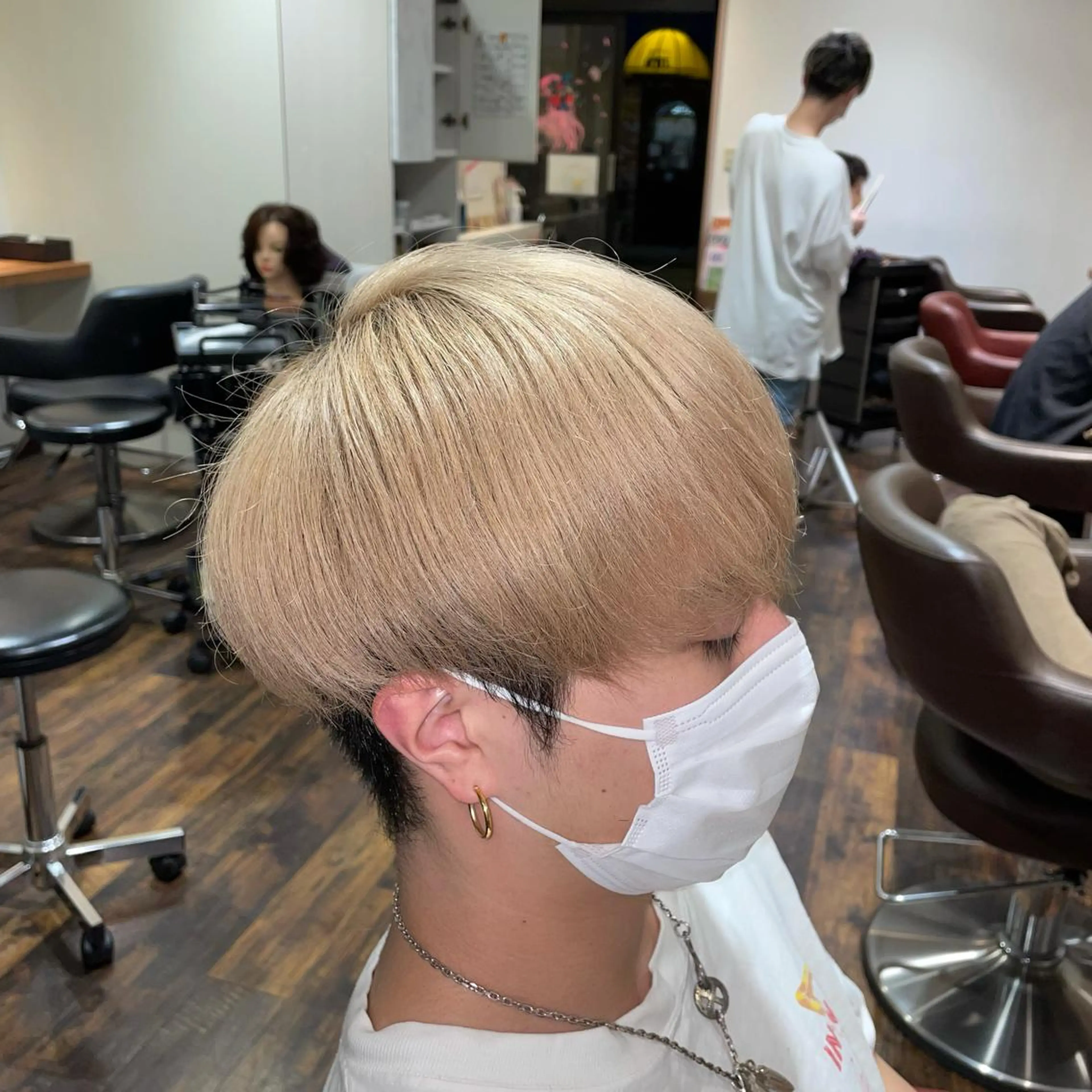 ショート カラー メンズ ブロンド ヘアカラー Wataru 髪質改善カラー💎のヘアスタイル