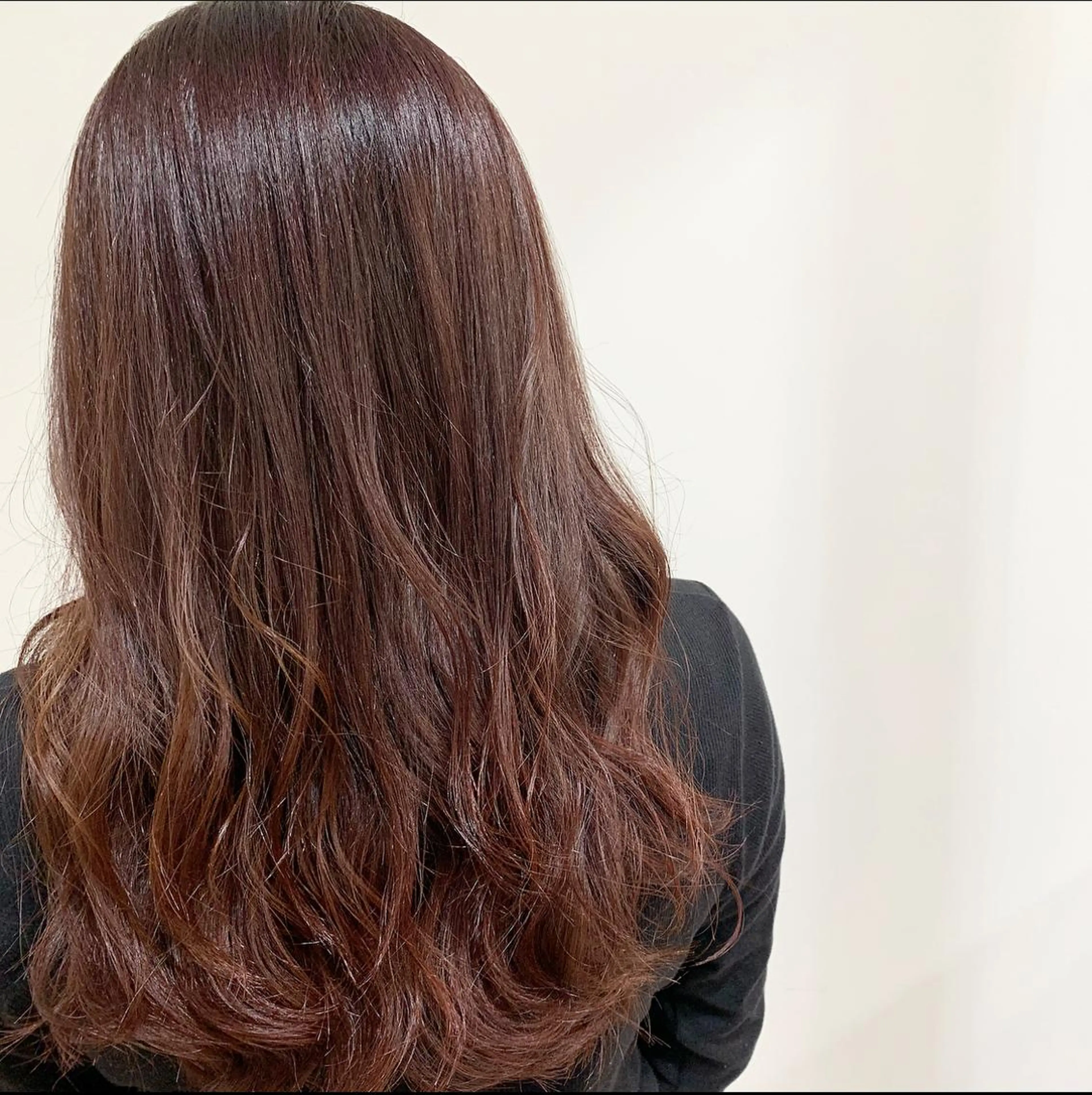 ロング カラー ヘアカラー トリートメント あべ ゆうかのヘアスタイル