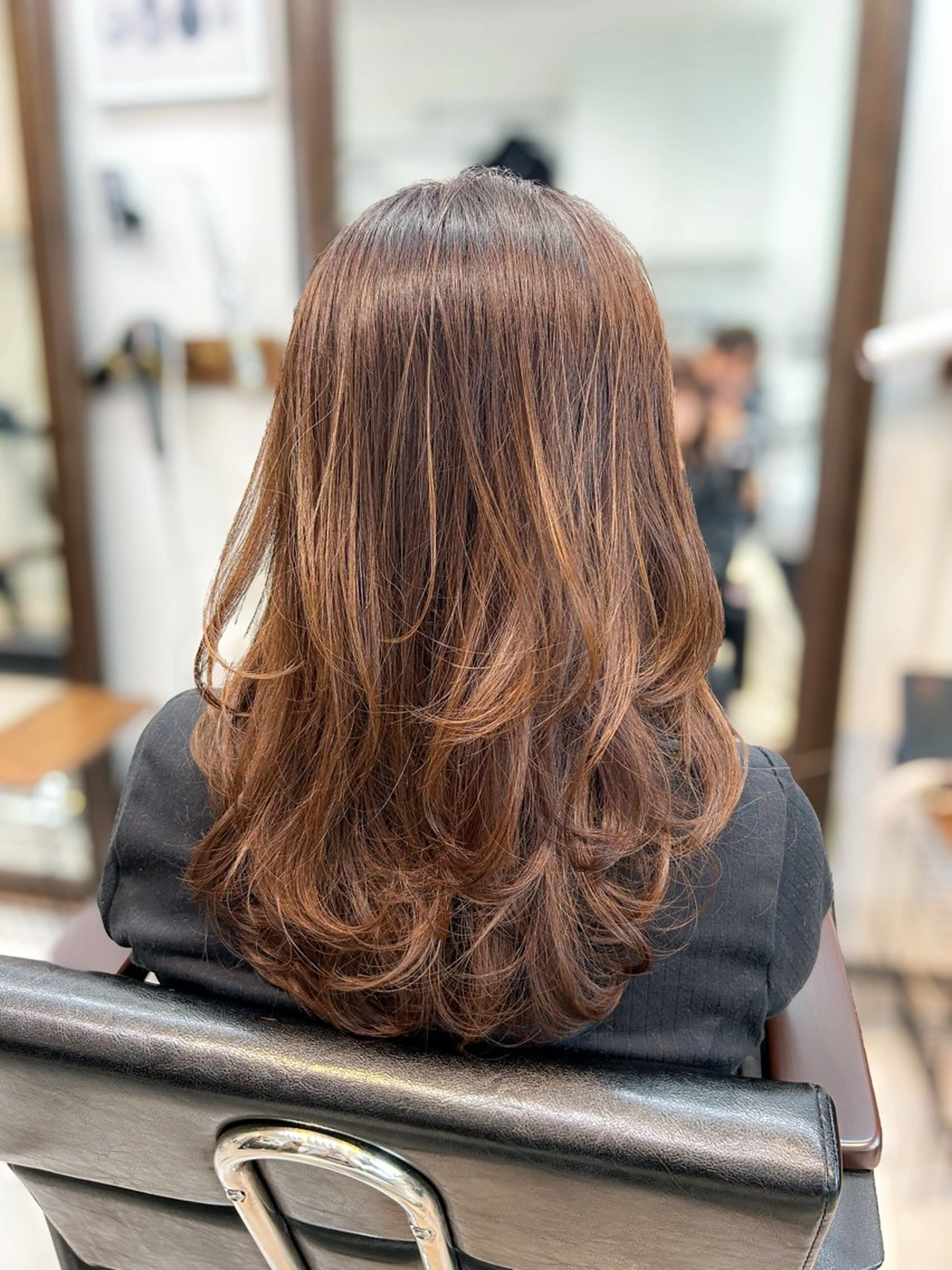 セミロング 顔周りレイヤー/ボブ 銀座✨中野まさひろのヘアスタイル