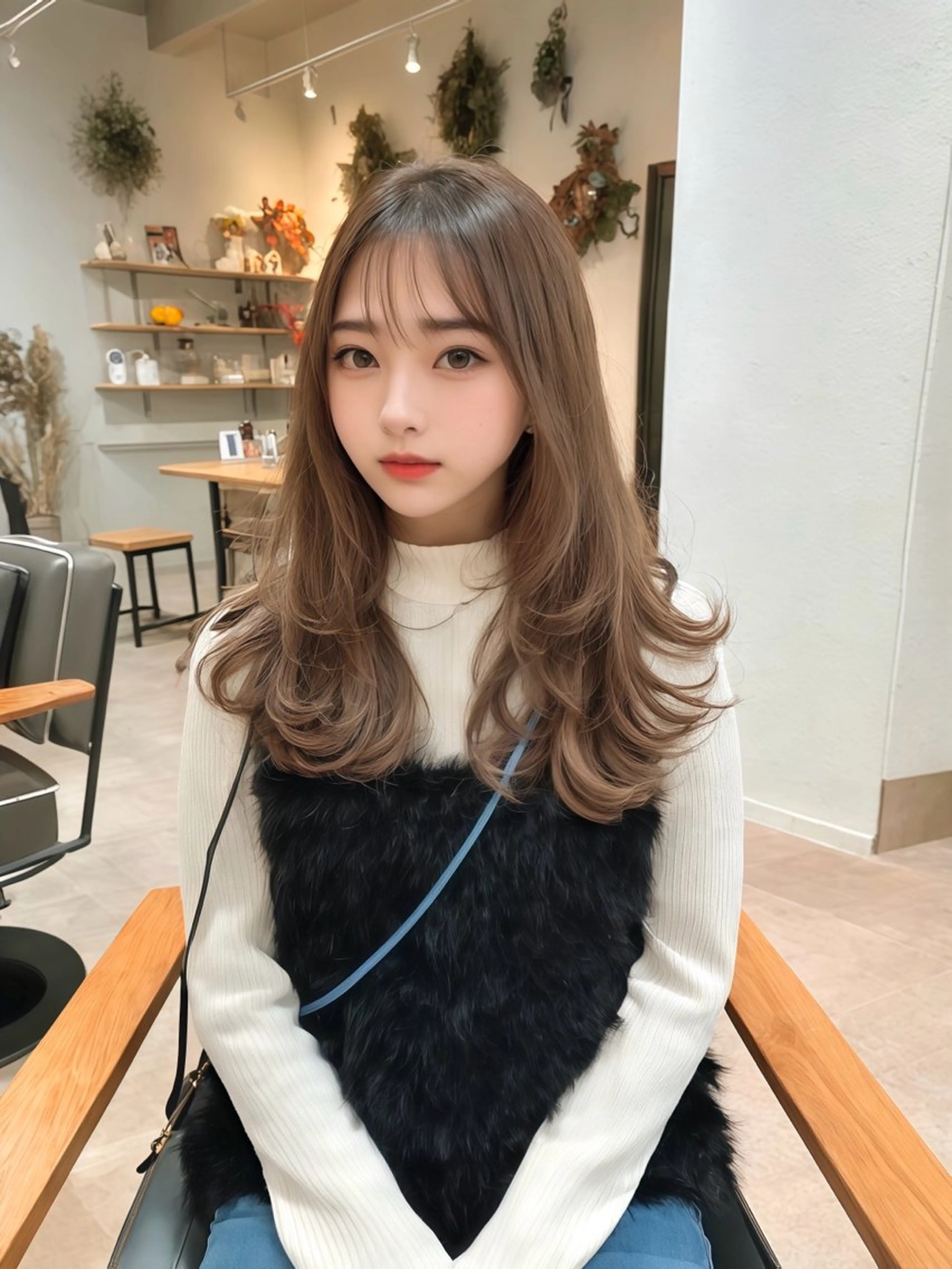 セミロング 韓国/透明感 Veluaのヘアスタイル