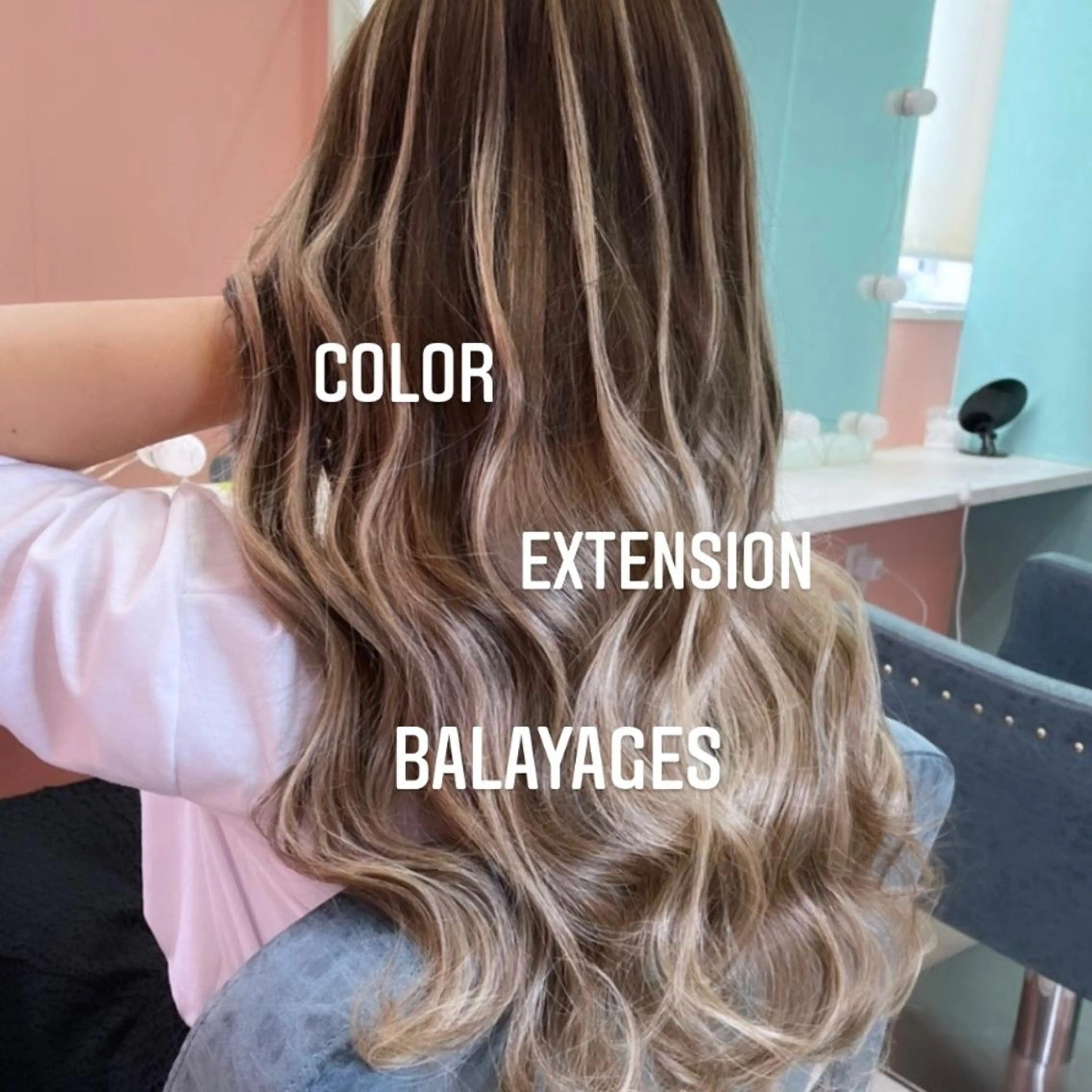 ロング カラー ヘアカラー エクステ エクステ🩵ブリーチ 韓国ヘア🩵KAEのヘアスタイル