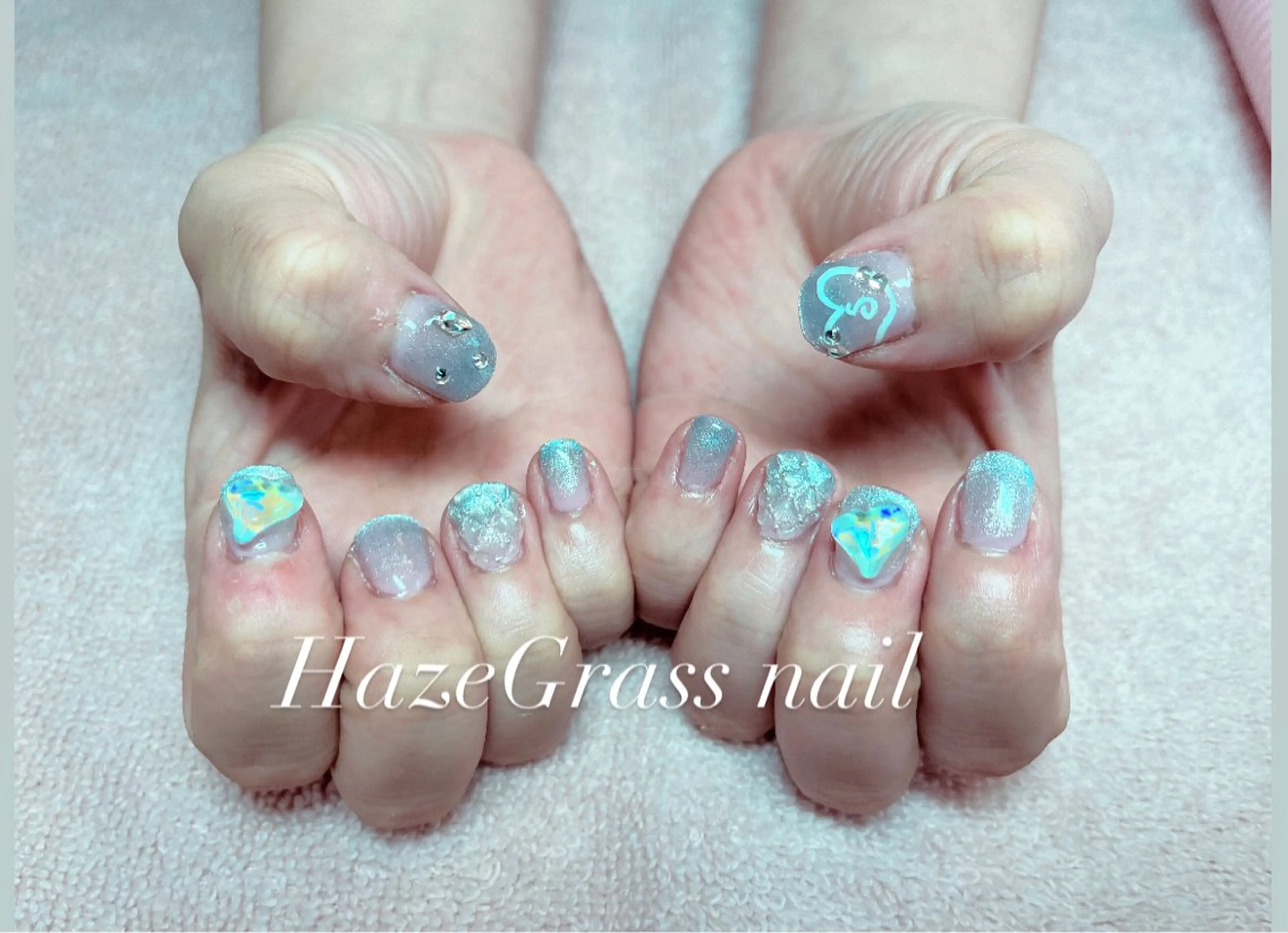ショート HazeGrass NAILのネイルデザイン