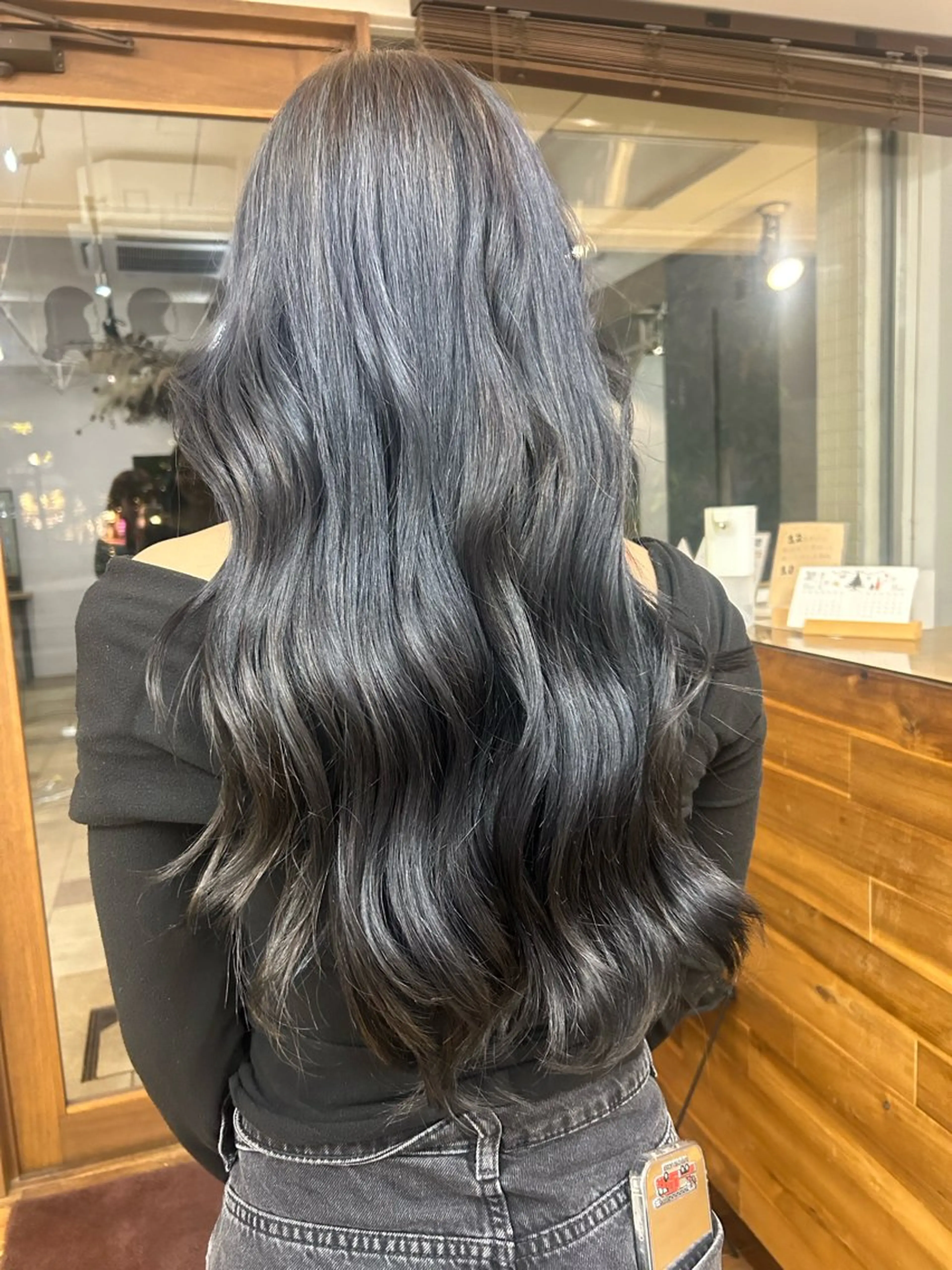 ロング カラー ヘアカラー たにおか まなか /大阪/暖色カラーのヘアスタイル