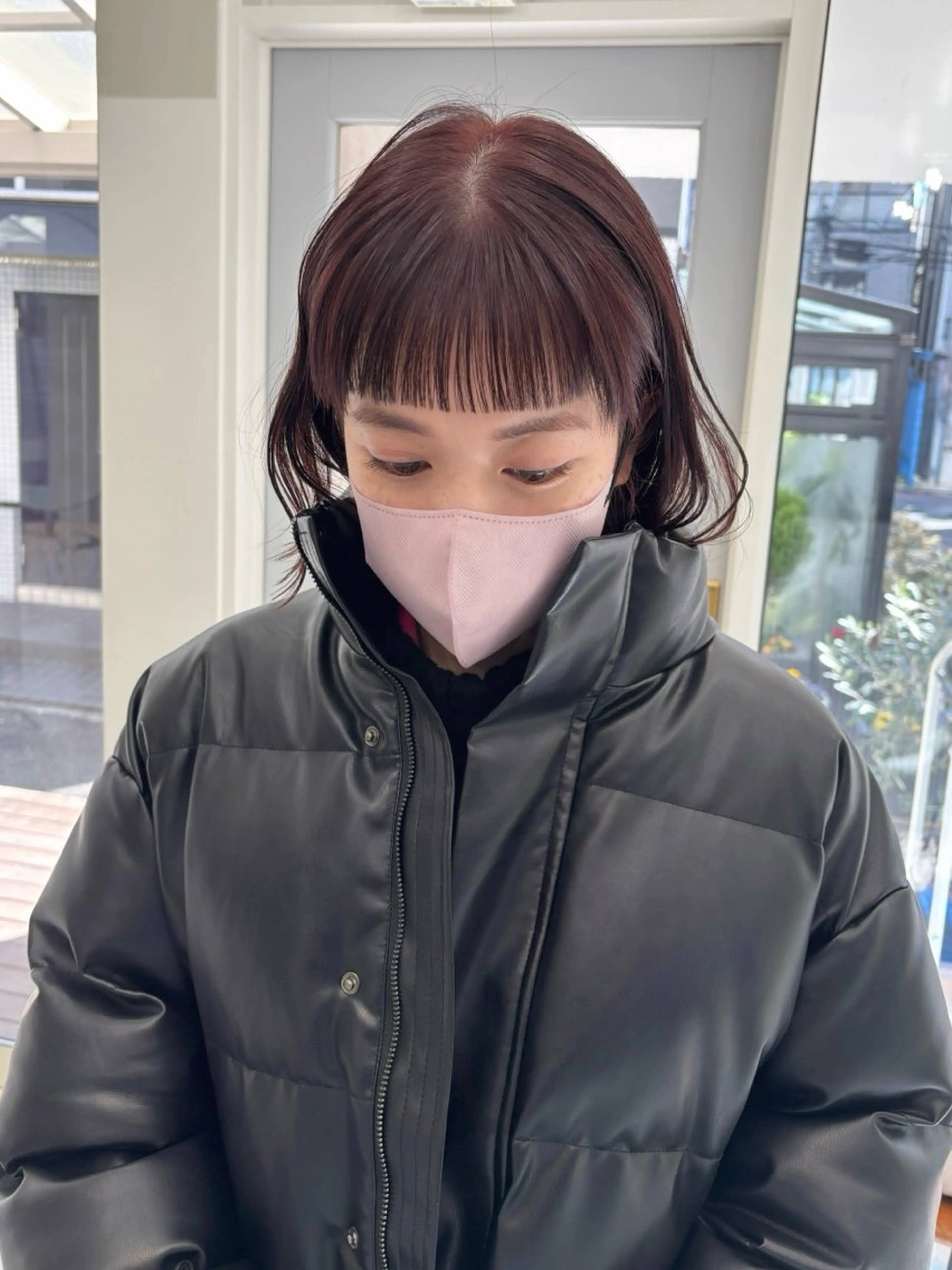 ミディアム カラー カット ヘアカラー トリートメント ヘッドスパ オリーブ/縮毛♡ Natsuno🩰のヘアスタイル