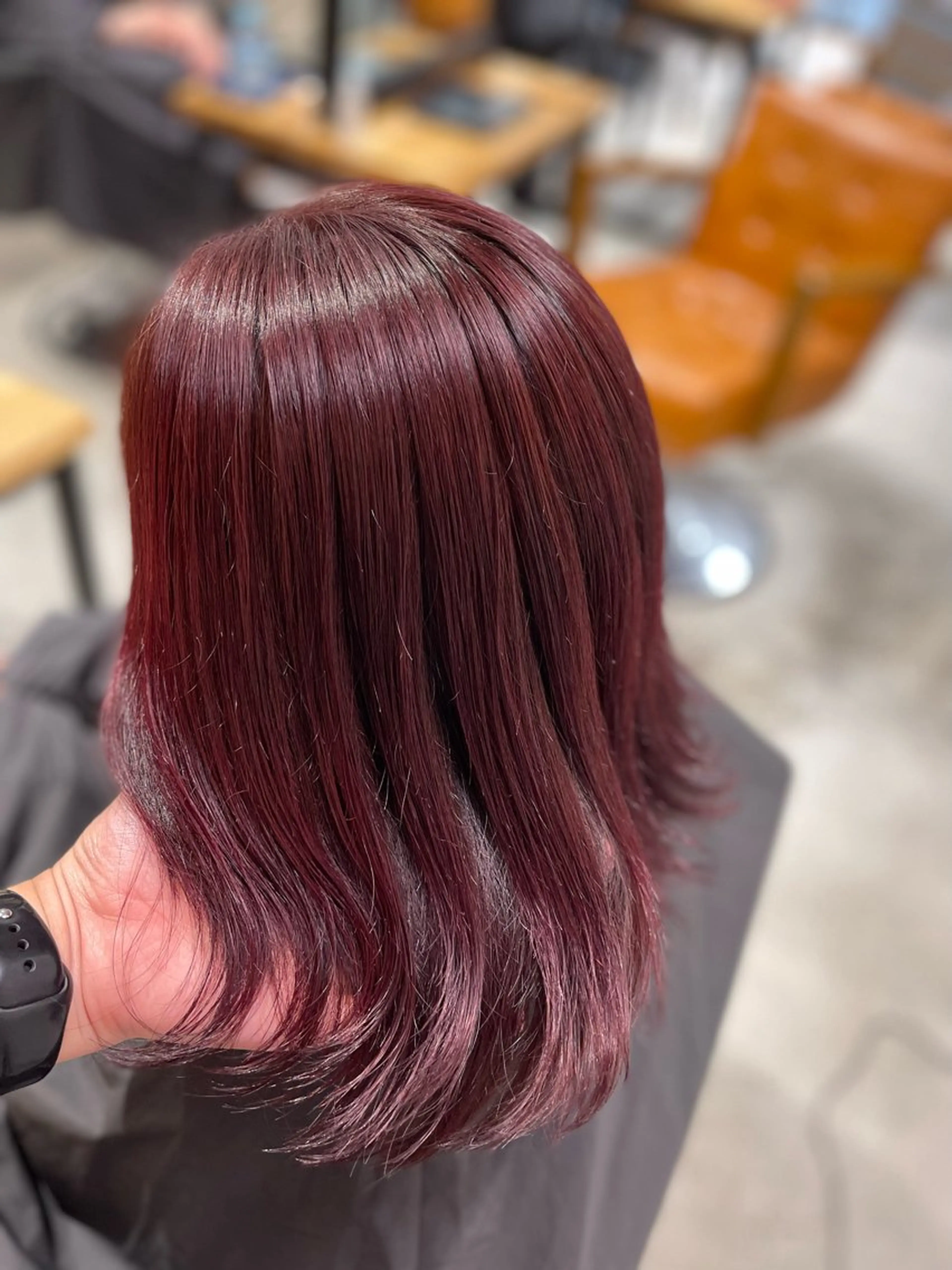 ミディアム カラー ヘアカラー トリートメント route 【ルート】所属・髪質改善/堀江 ケアカラーtoshiのヘアスタイル