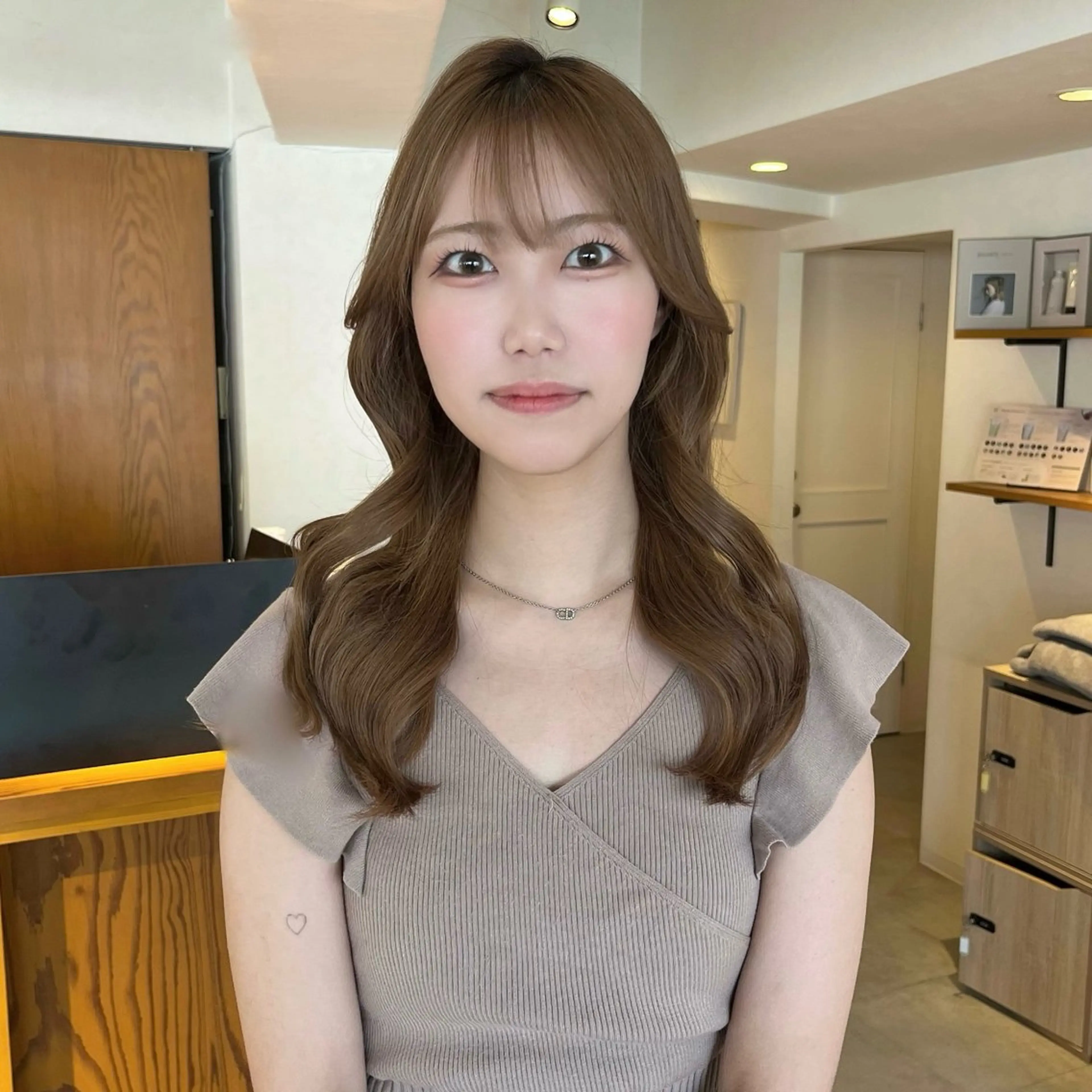 ロング ボブ くびれヘア 顔周りカット レイヤーカット ロング Lien所属・Mako 【艶髪/似合わせ】のヘアスタイル