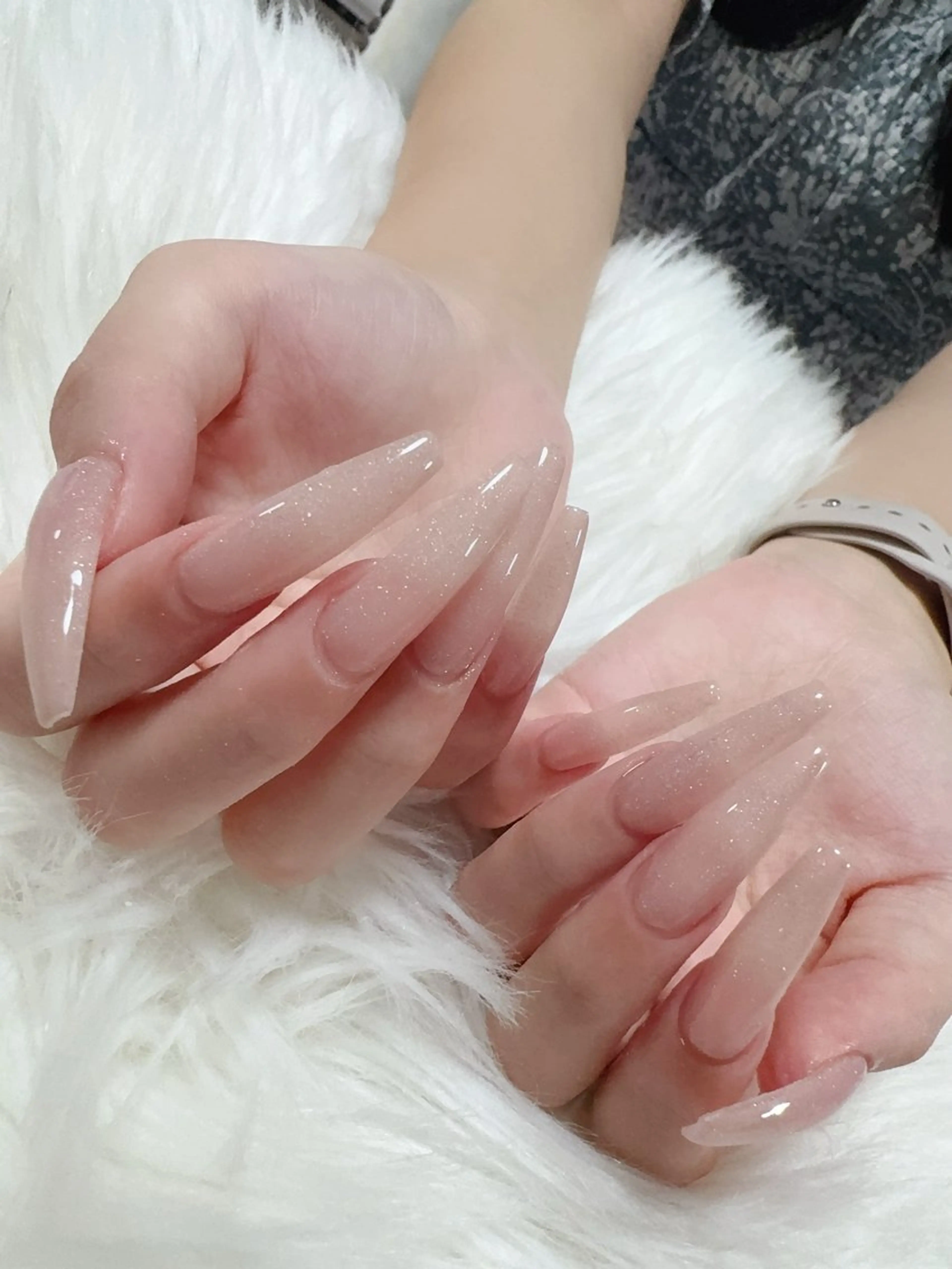 【チップ長さだし】ワンカラーorラメグラテーション¥7990の写真