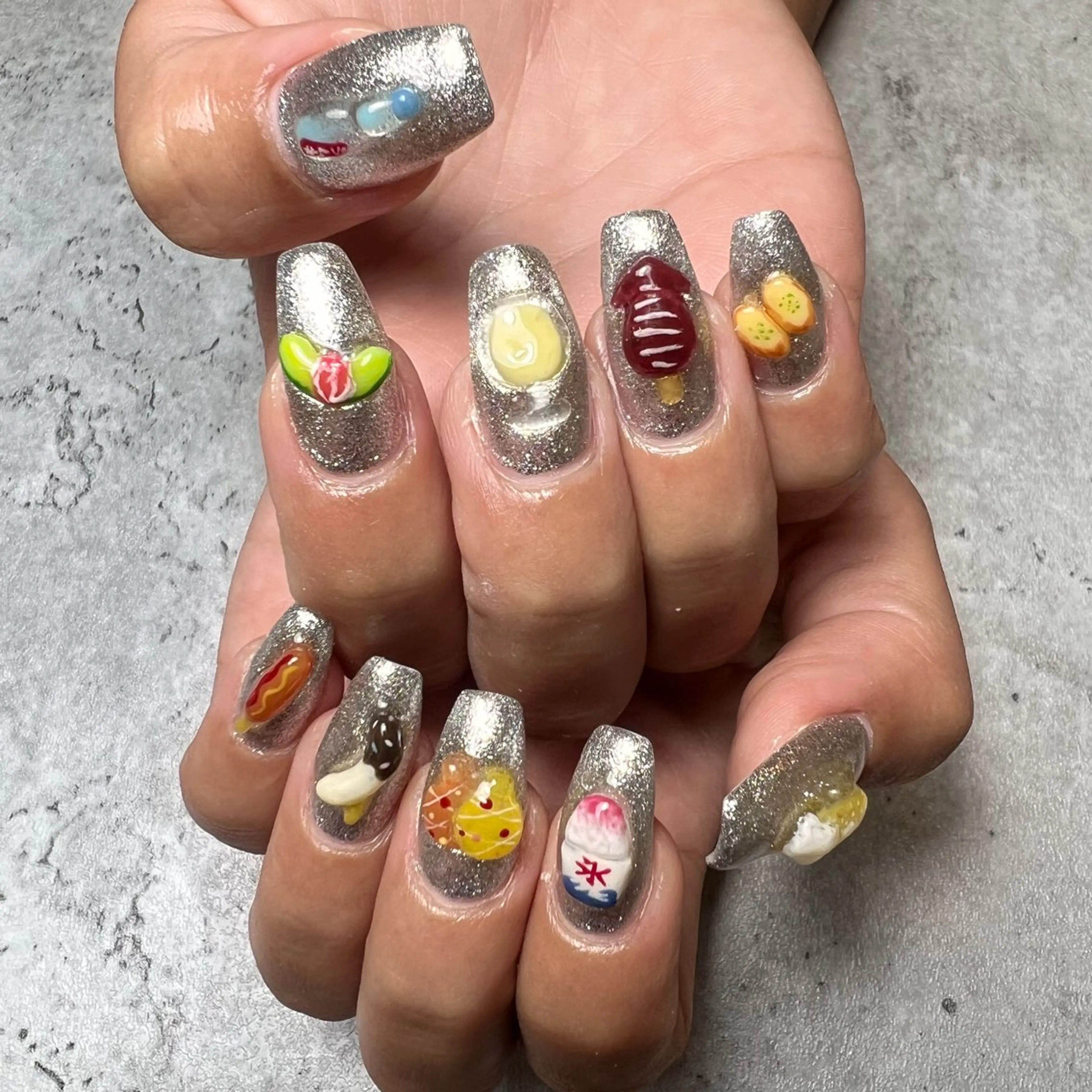 ネイル 持ち込み ハンドネイル are you nailのネイルデザイン