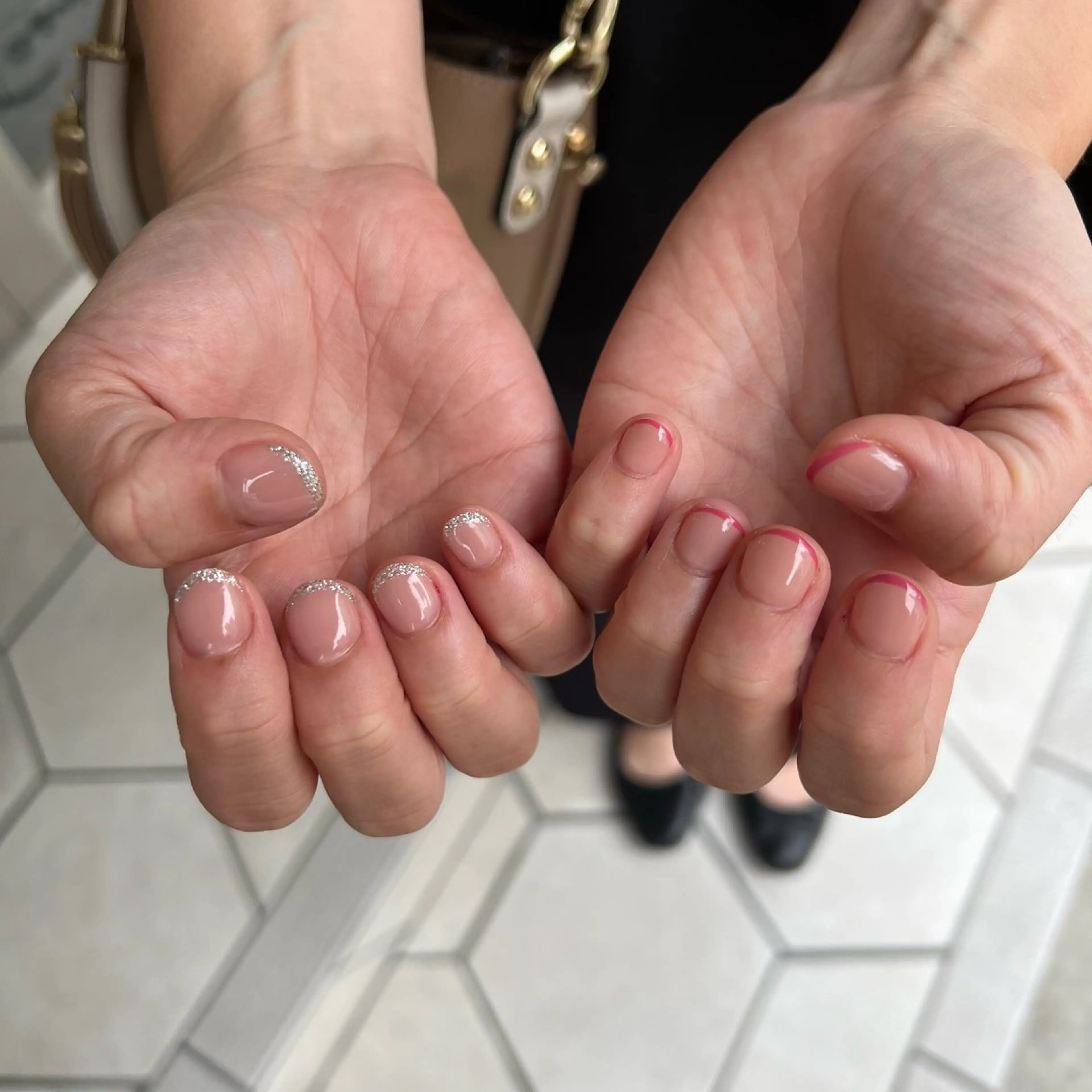 ネイル フレンチネイル Rommy Arisaのネイルデザイン