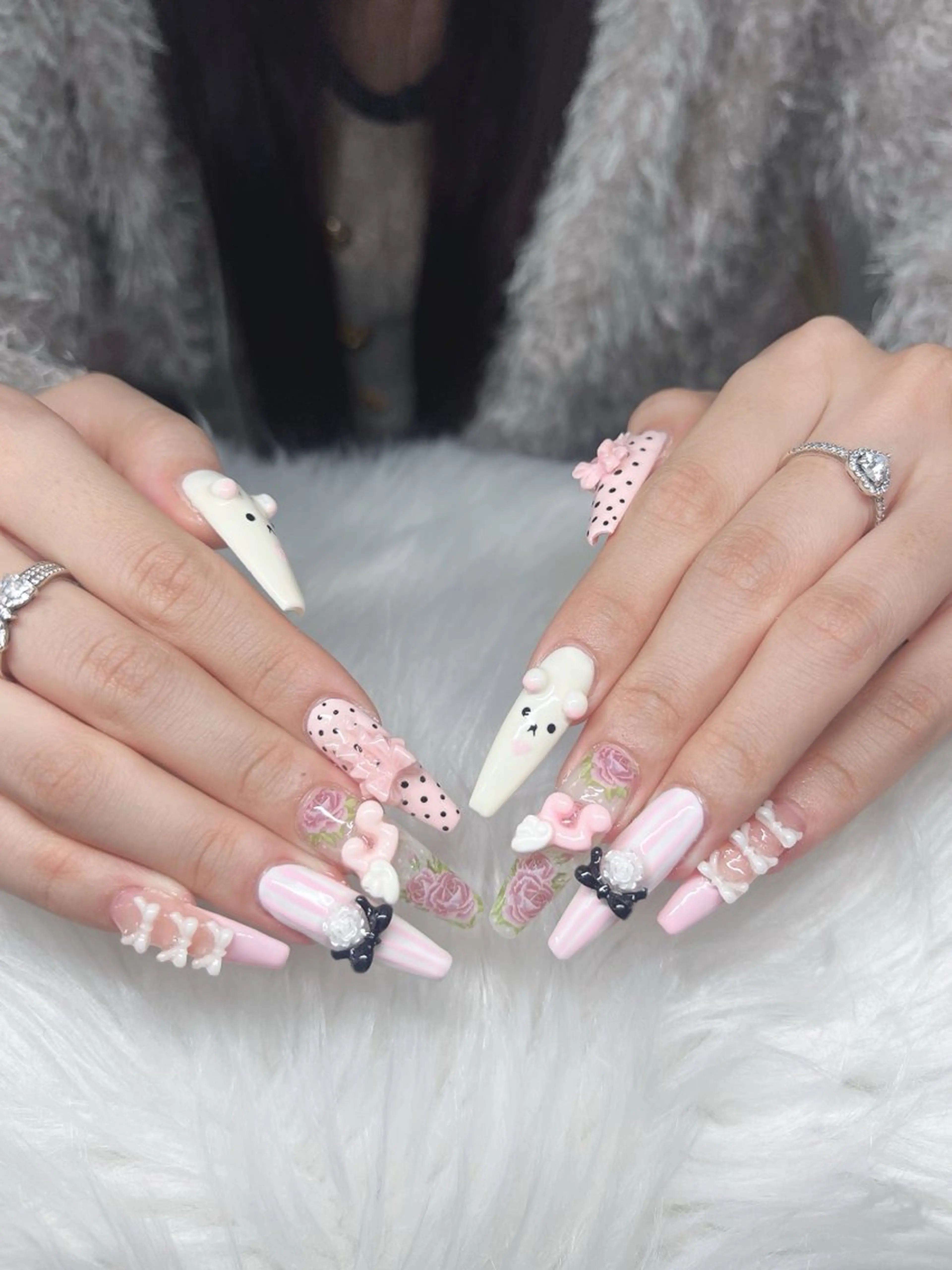 ネイル ハンドネイル Lee Nails チップ長さだし専門店のネイルデザイン