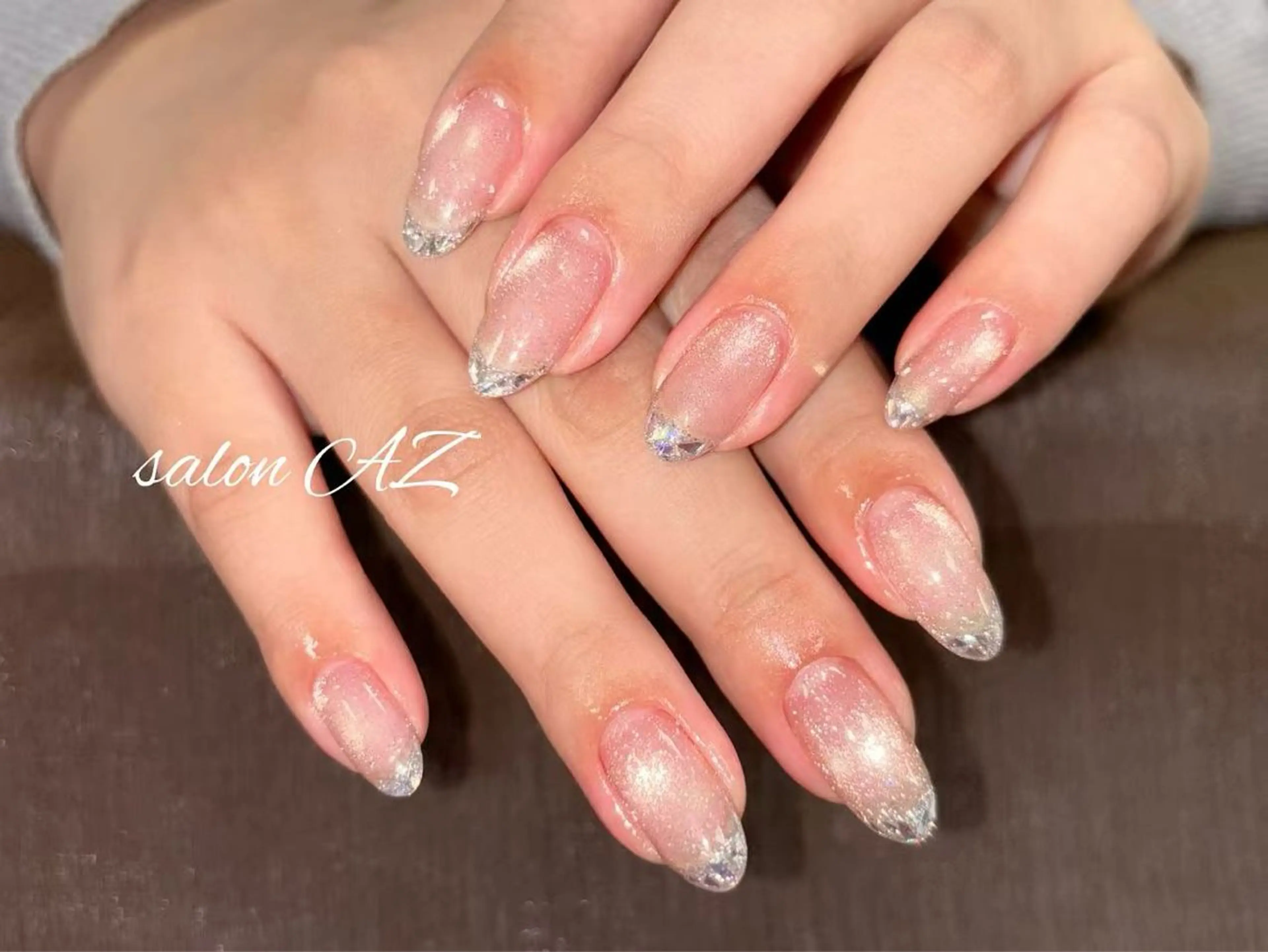 ネイル アートネイル 長さ出し フットネイル フレンチネイル ジェルネイル ハンドネイル salon AZのネイルデザイン