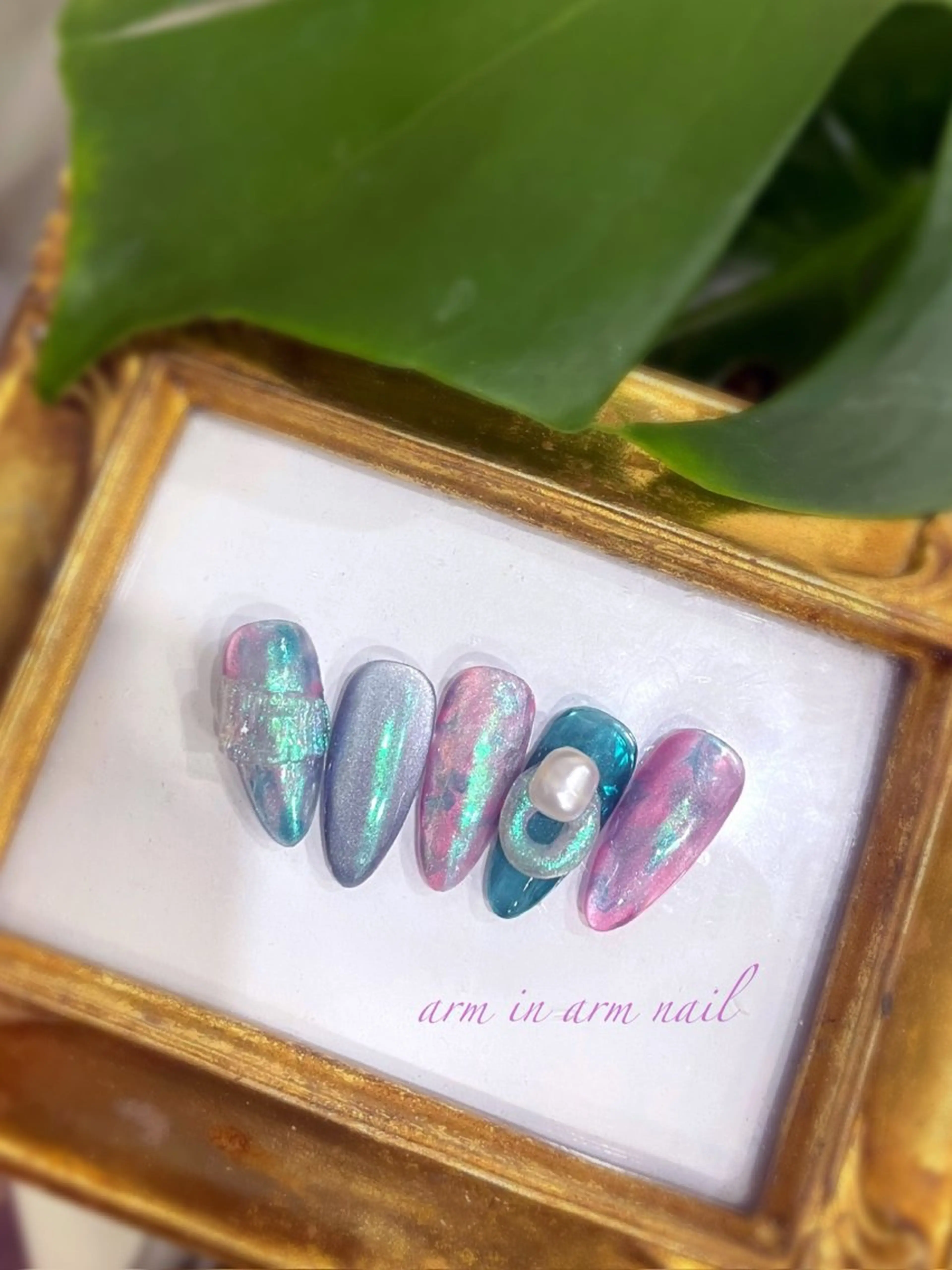 ネイル arm in arm ︎✿Yamamotoのマツエク・マツパデザイン