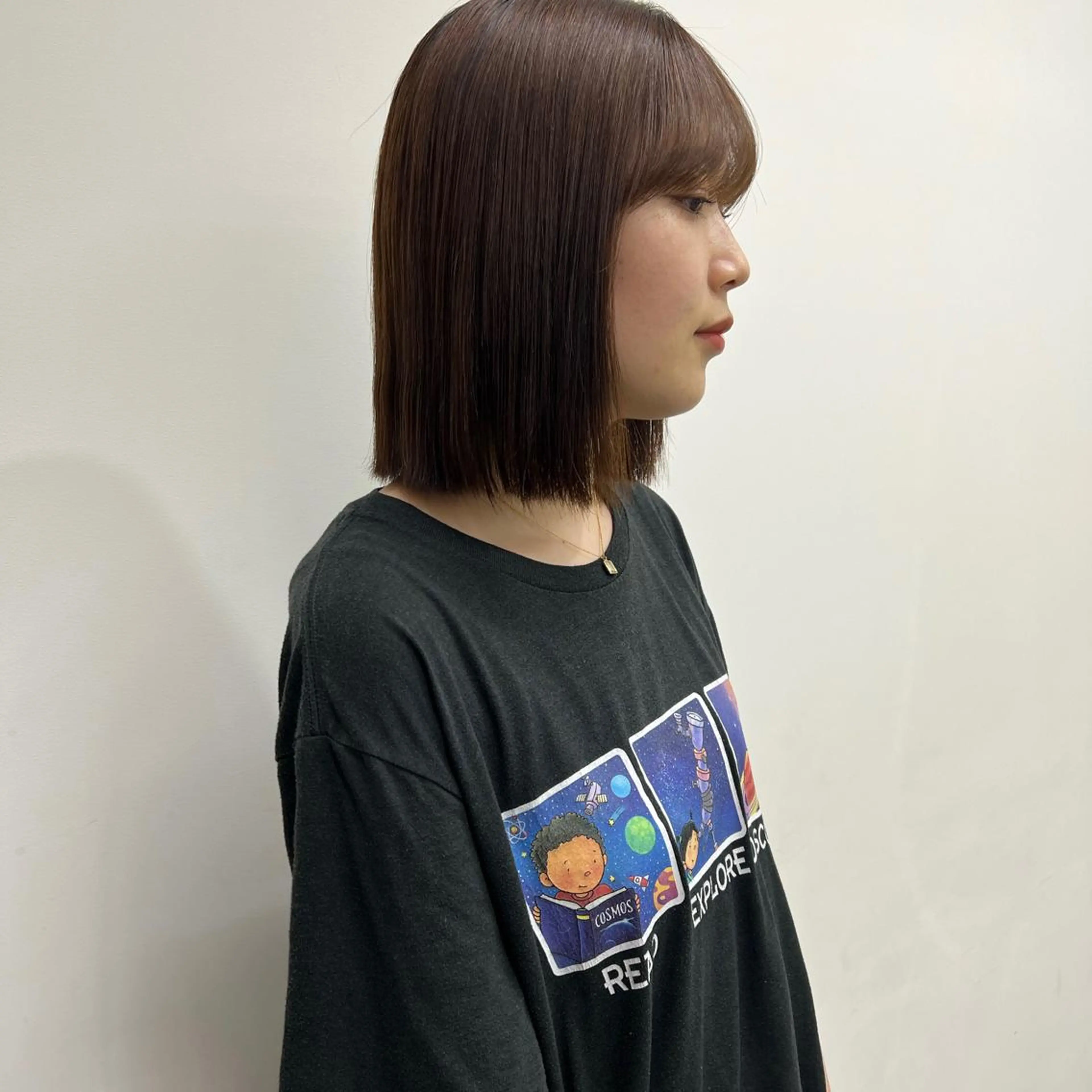 ミディアム 舟橋耀/ブリーチカラ ー/レイヤーカットのヘアスタイル