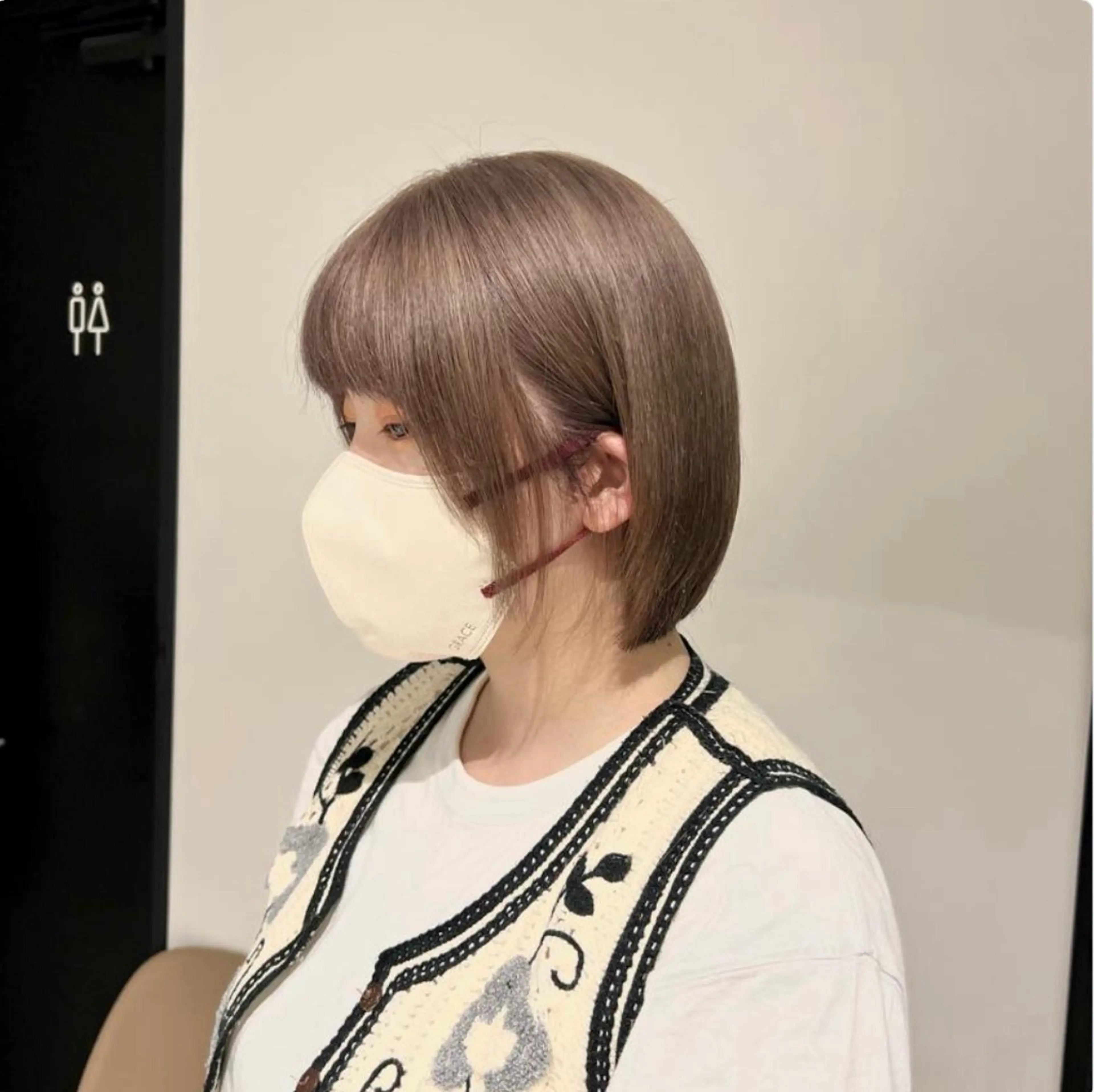 ショート カラー ヘアカラー ai 梅田/暖色カラーのヘアスタイル