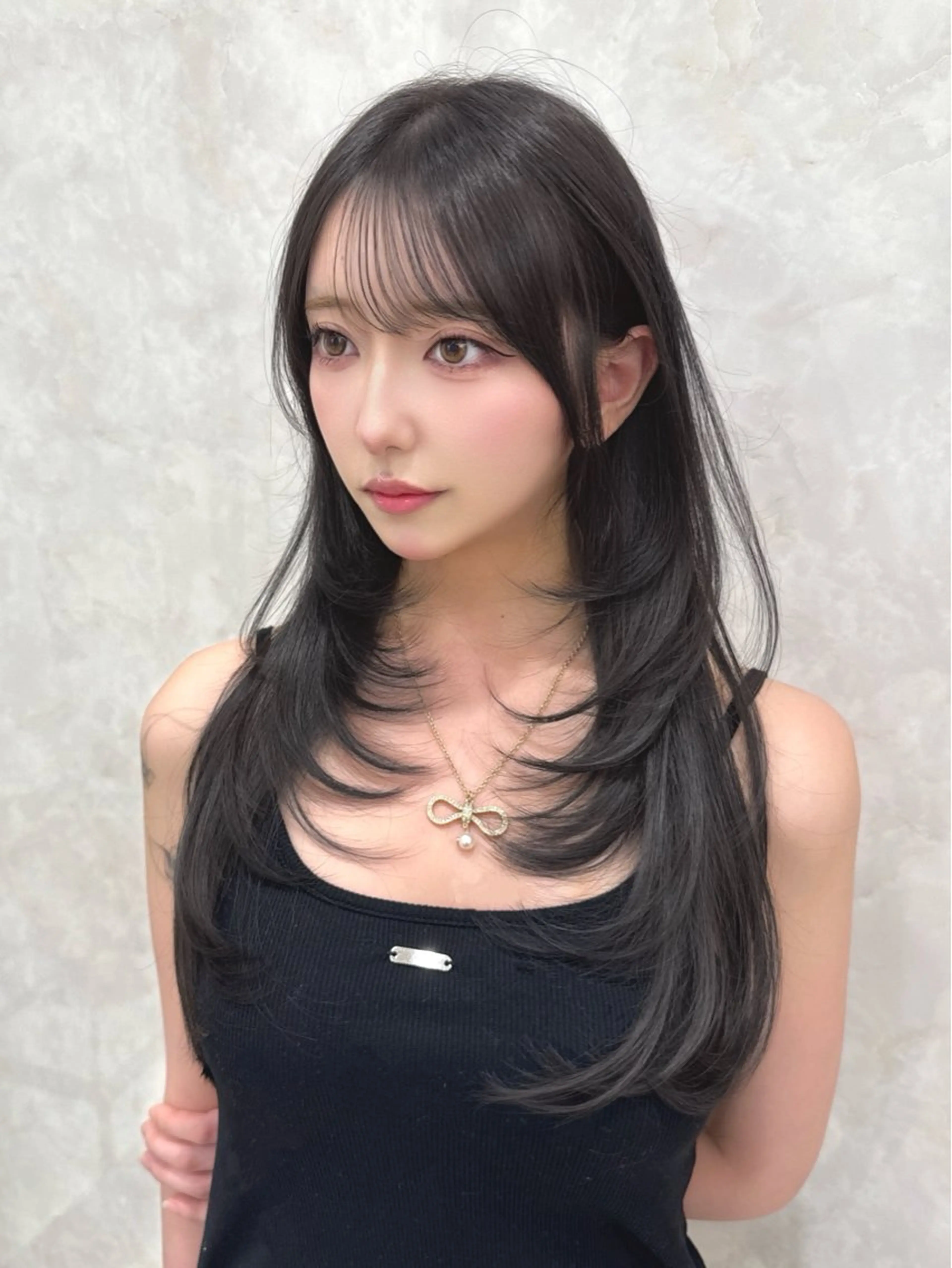 ロング カラー MAEUL   NAGOYA所属・kaho /レイヤーカットのヘアスタイル
